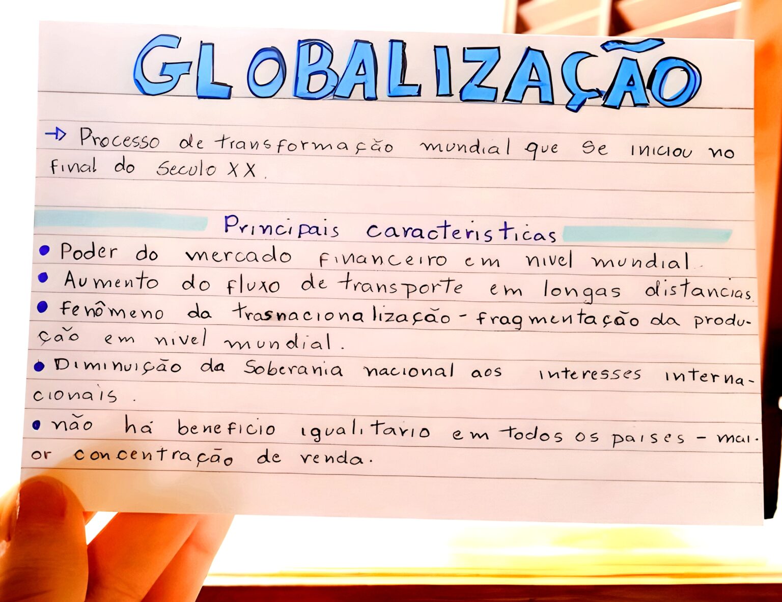 MAPA MENTAL SOBRE GLOBALIZAÇÃO - Maps4Study
