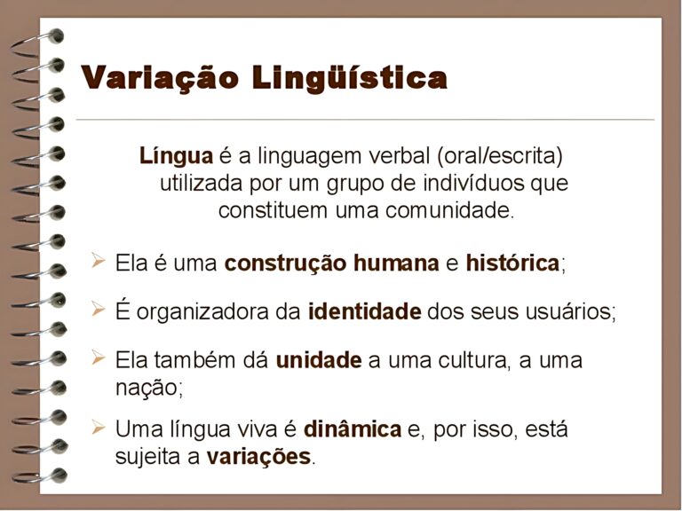 MAPA MENTAL SOBRE VARIAÇÃO LINGUÍSTICA - Maps4Study