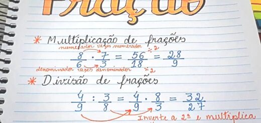 MAPA MENTAL SOBRE FRAÇÕES