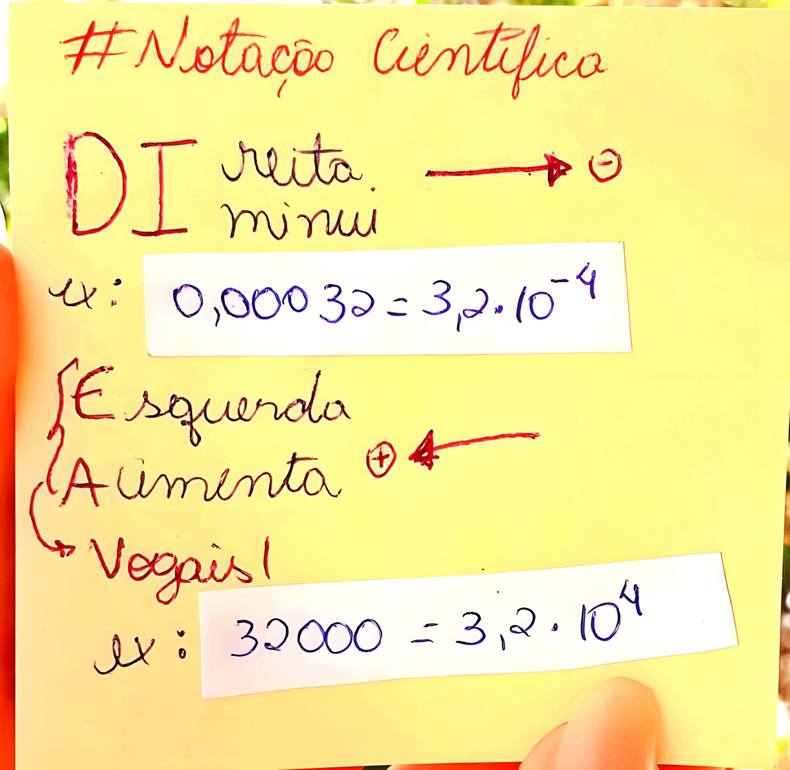MAPA MENTAL SOBRE NOTAÇÃO CIENTÍFICA - Maps4Study