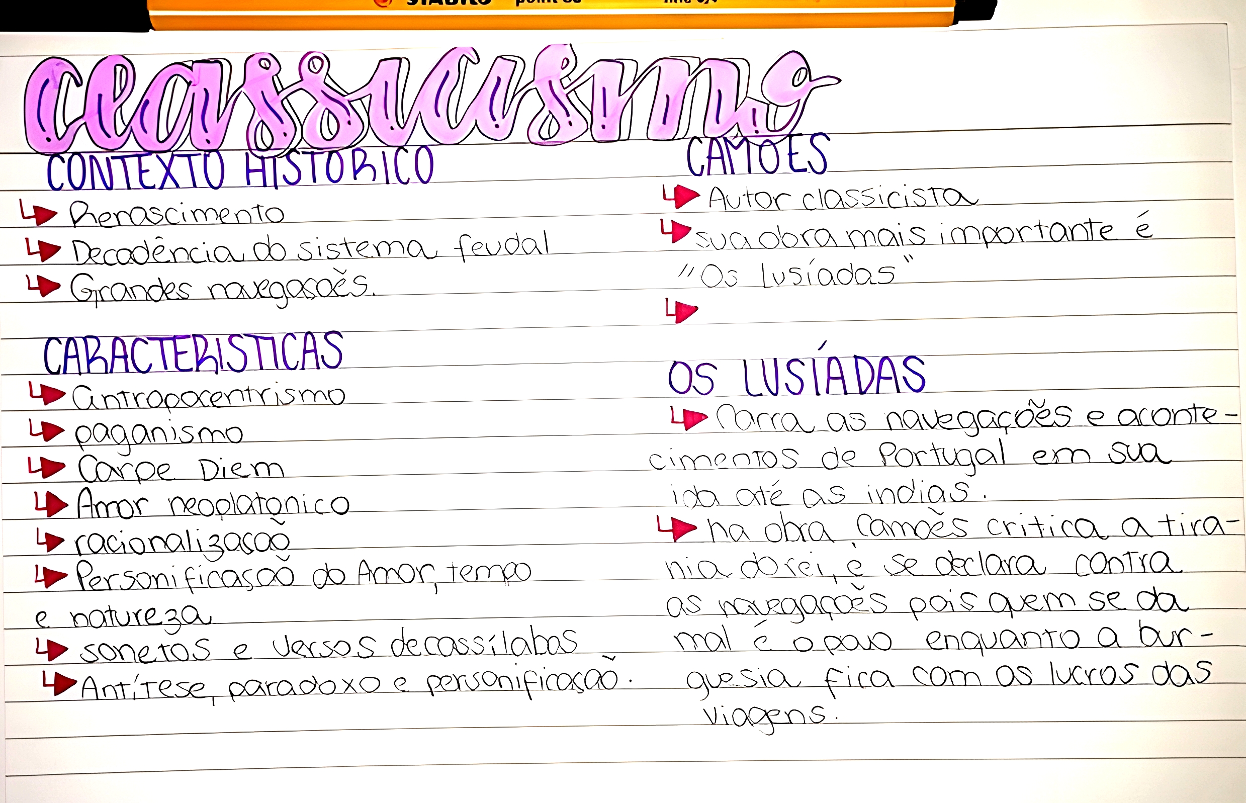 MAPA MENTAL SOBRE CLASSICISMO - Maps4Study