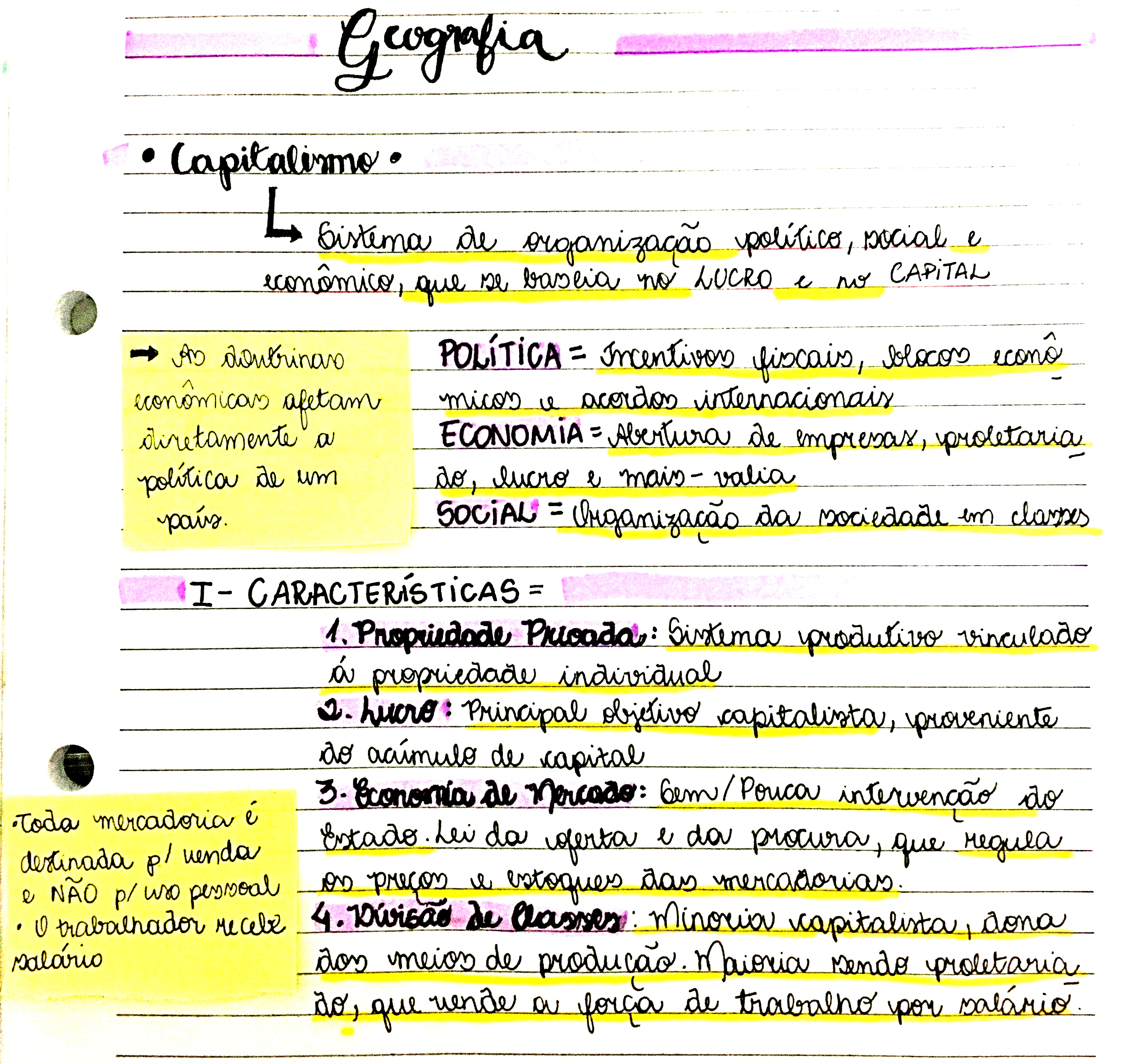 MAPA MENTAL SOBRE CAPITALISMO - Maps4Study