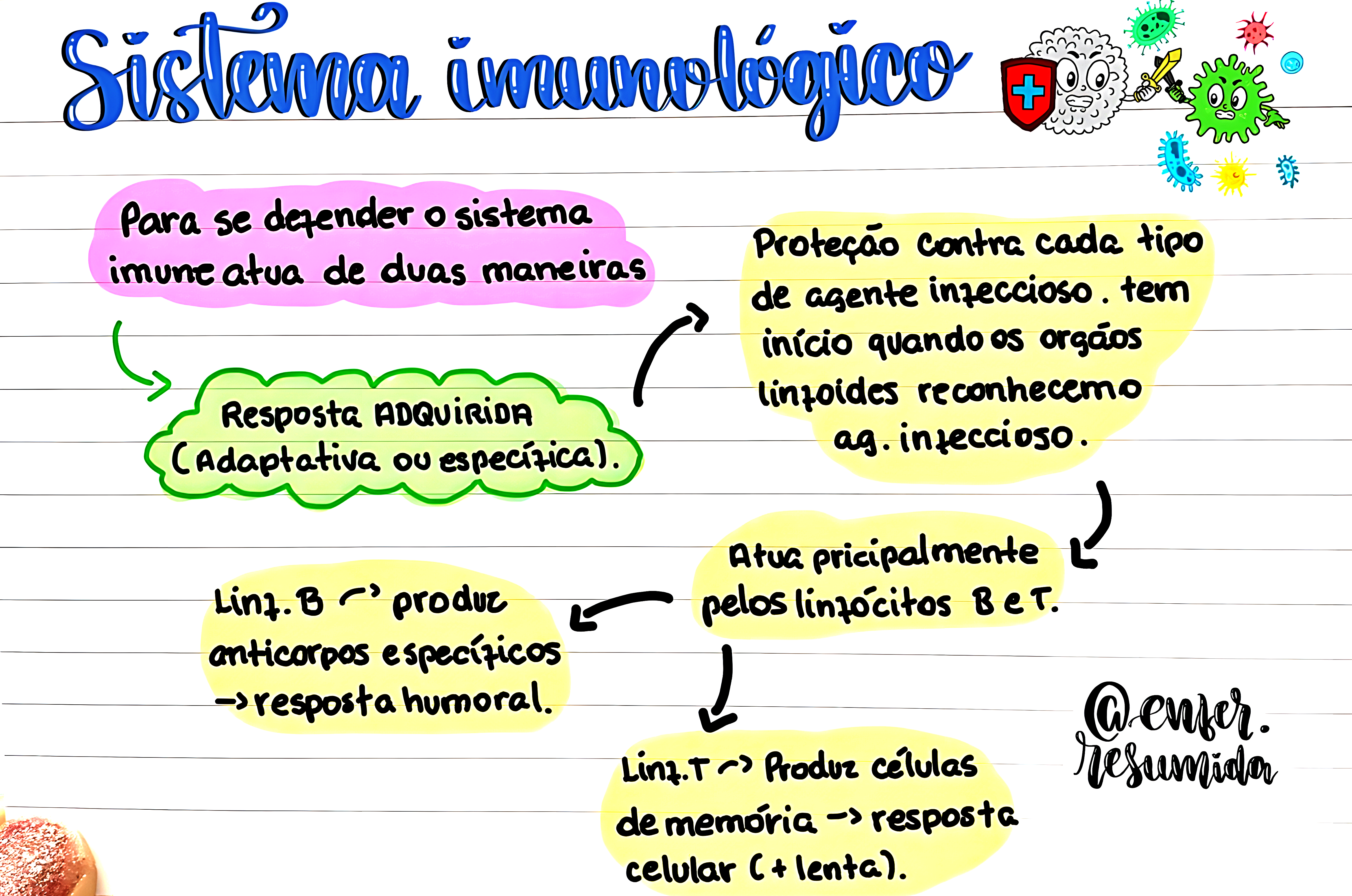 MAPA MENTAL SOBRE SISTEMA IMUNOLÓGICO - Maps4Study