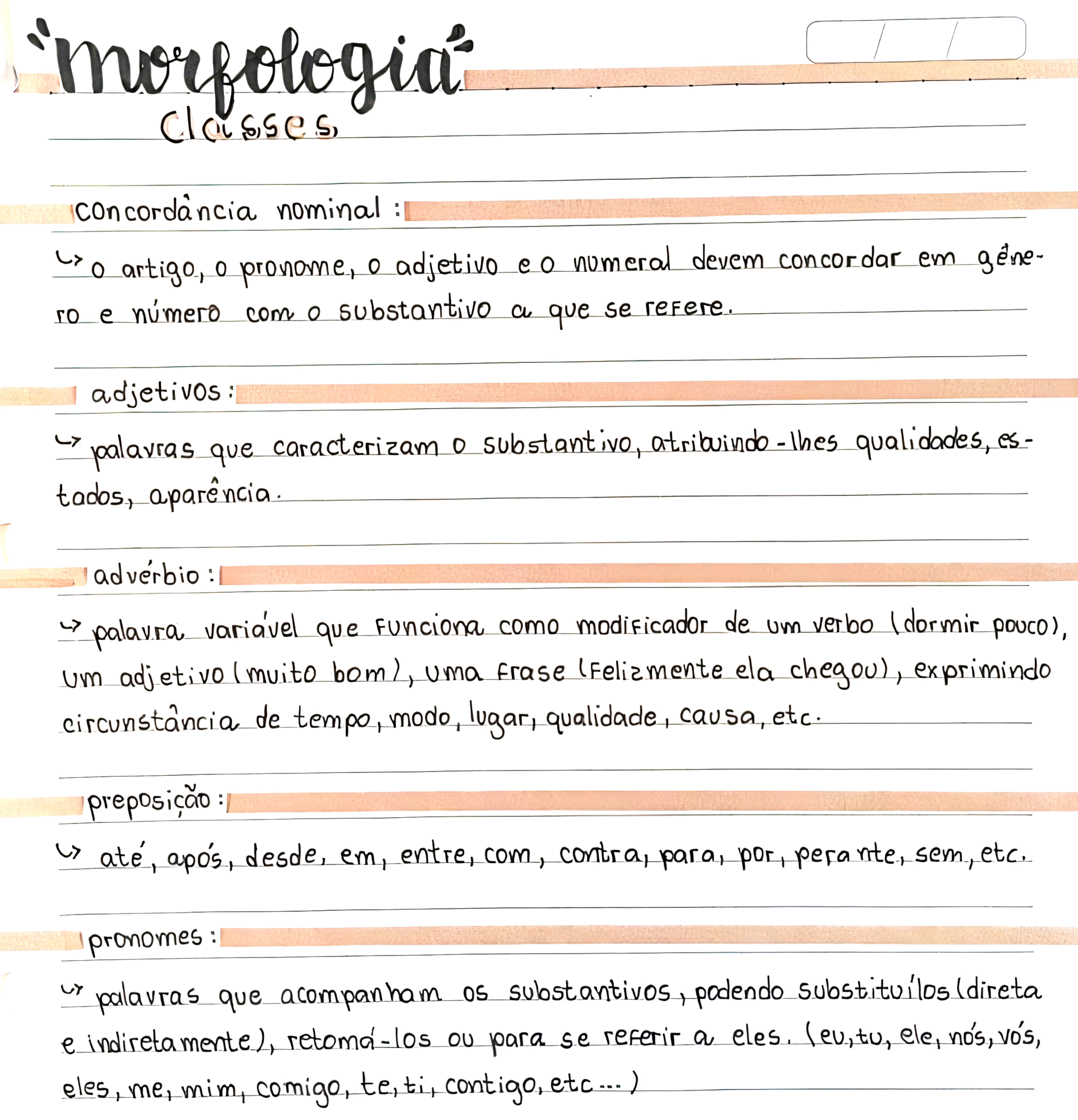 MAPA MENTAL SOBRE MORFOLOGIA - Maps4Study