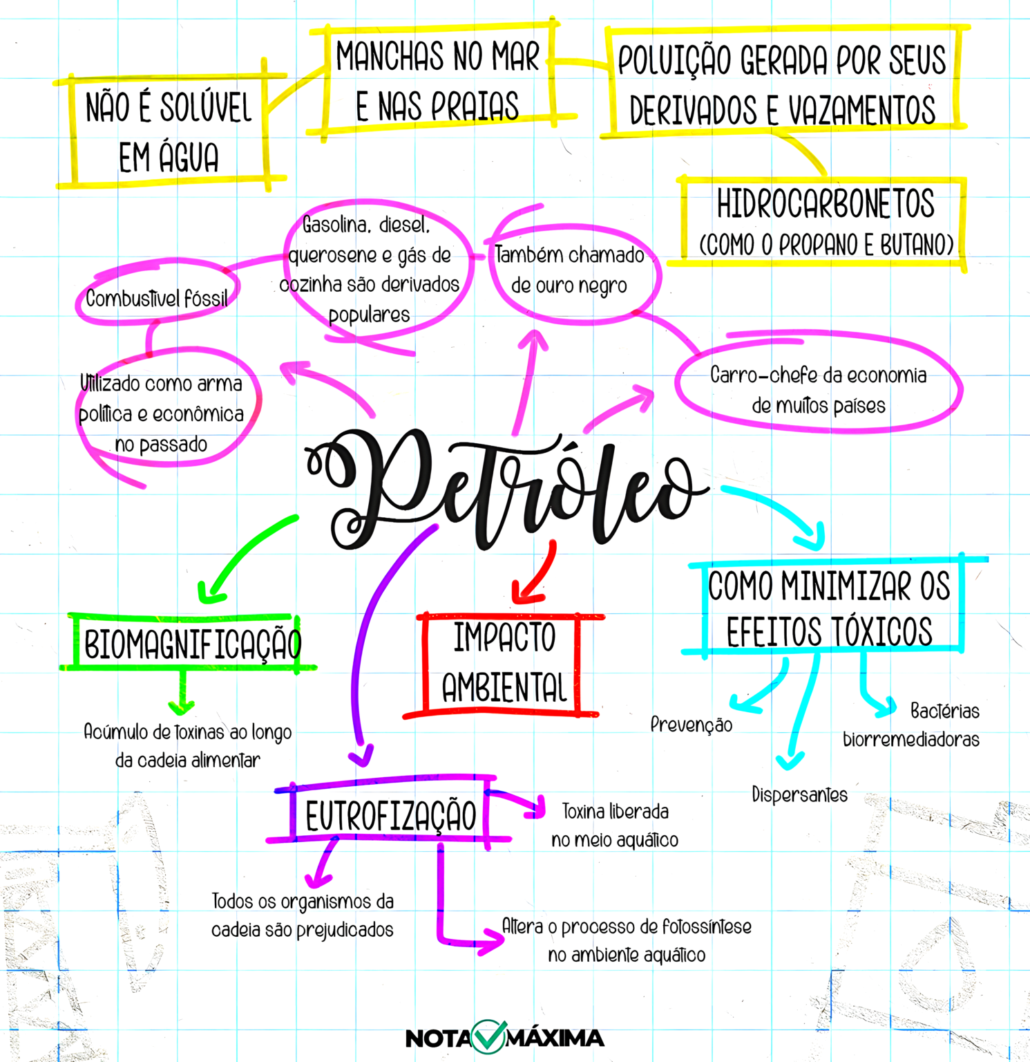 MAPA MENTAL SOBRE PETRÓLEO - Maps4Study