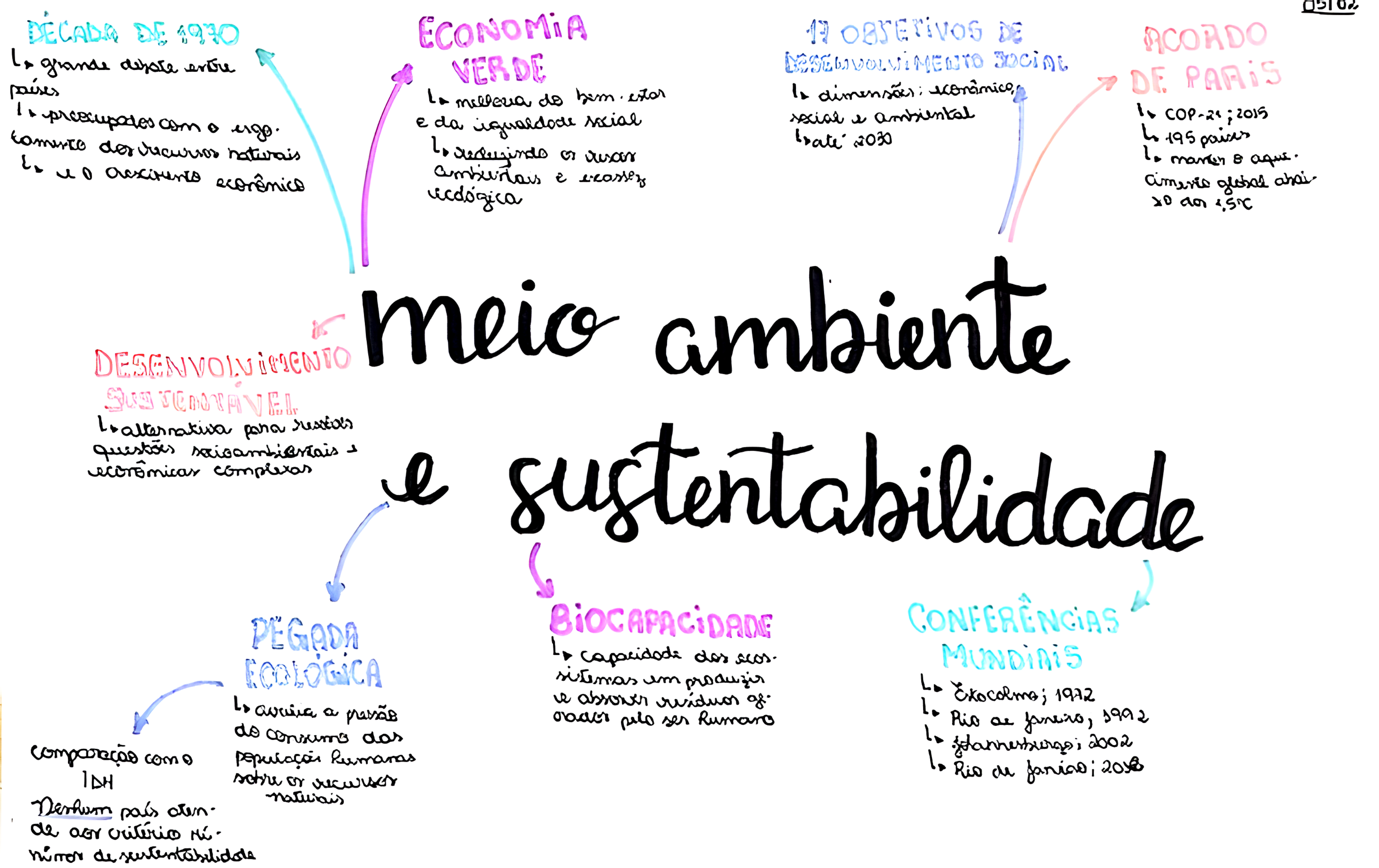 MAPA MENTAL SOBRE MEIO AMBIENTE - Maps4Study