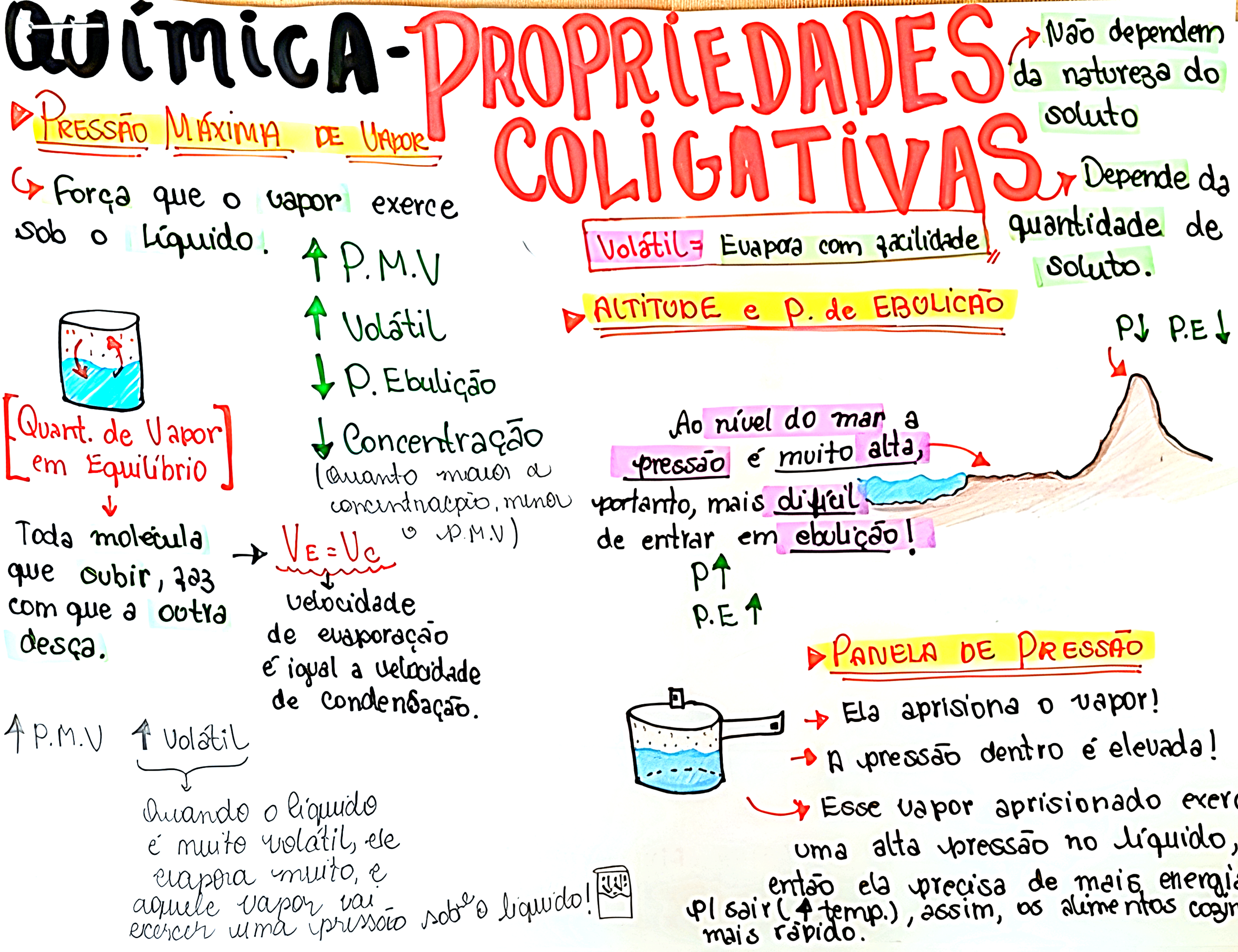 MAPA MENTAL SOBRE PROPRIEDADES COLIGATIVAS - Maps4Study