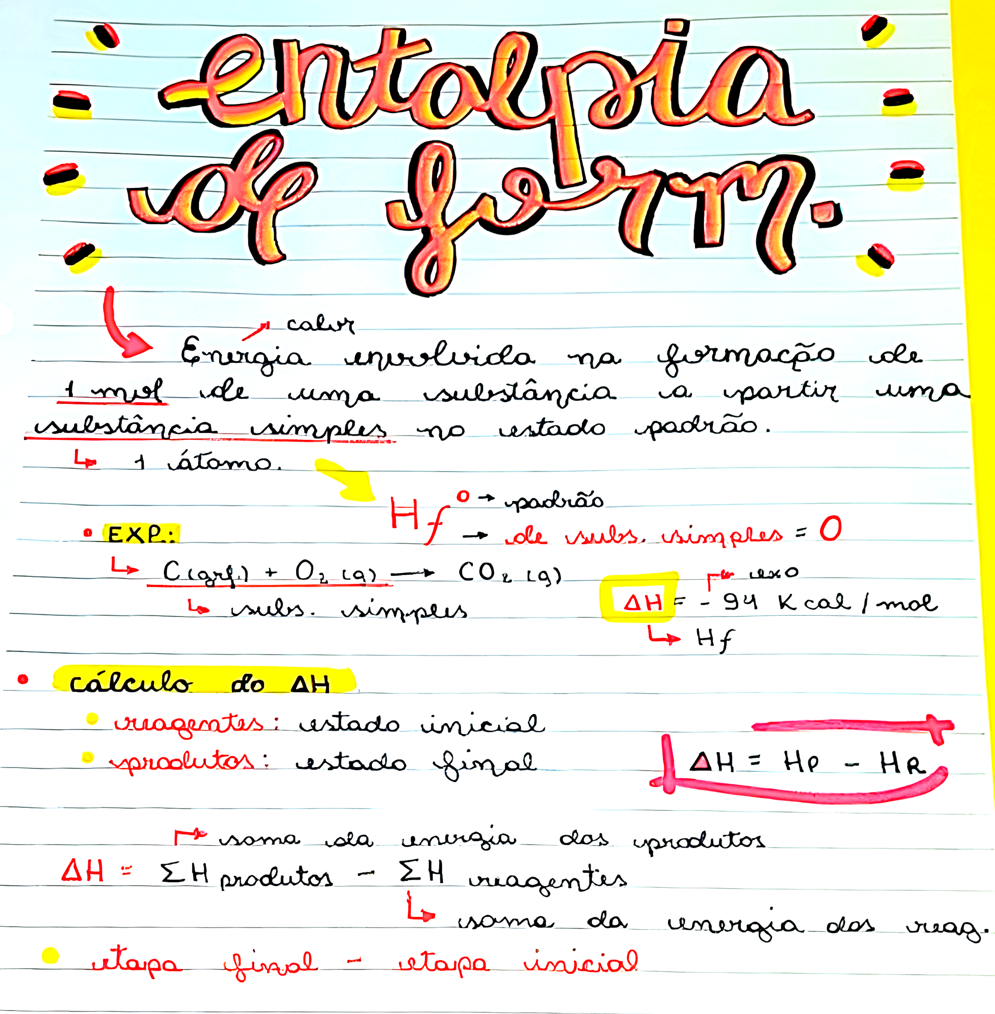 MAPA MENTAL SOBRE ENTALPIA - Maps4Study