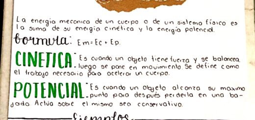 MAPA MENTAL SOBRE ENERGIA MECÂNICA