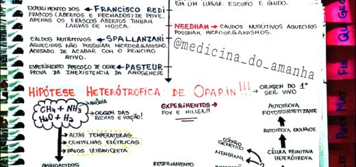 MAPA MENTAL SOBRE ABIOGÊNESE E BIOGÊNESE