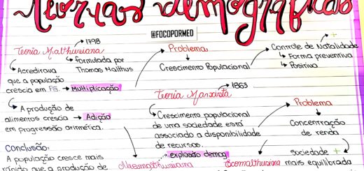 MAPA MENTAL SOBRE TEORIAS DEMOGRÁFICAS