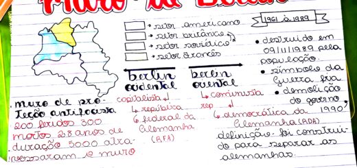 MAPA MENTAL SOBRE MURO DE BERLIM