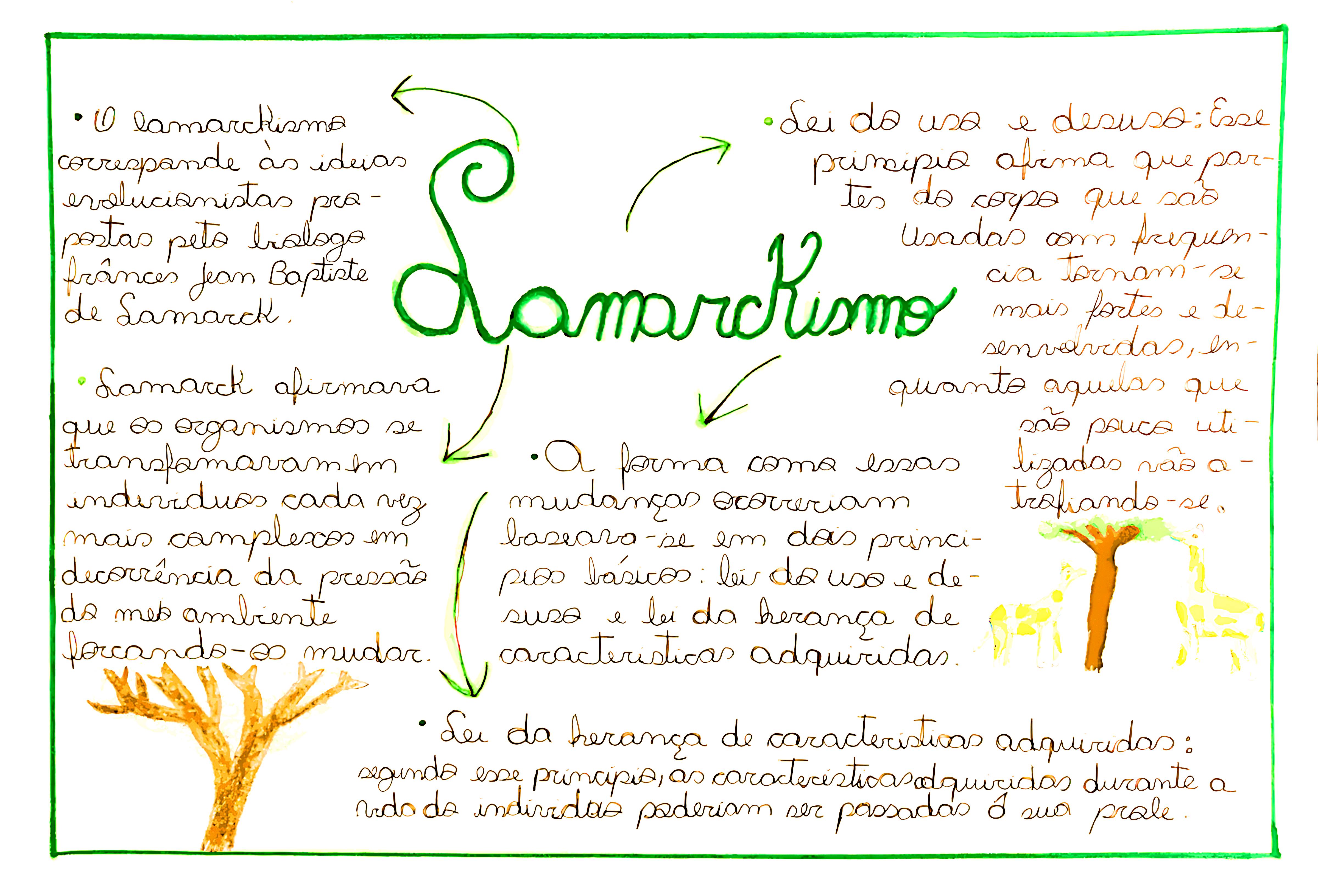 MAPA MENTAL SOBRE LAMARCKISMO