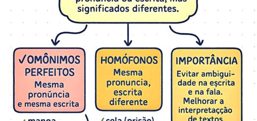 MAPA MENTAL SOBRE HOMÔNIMOS