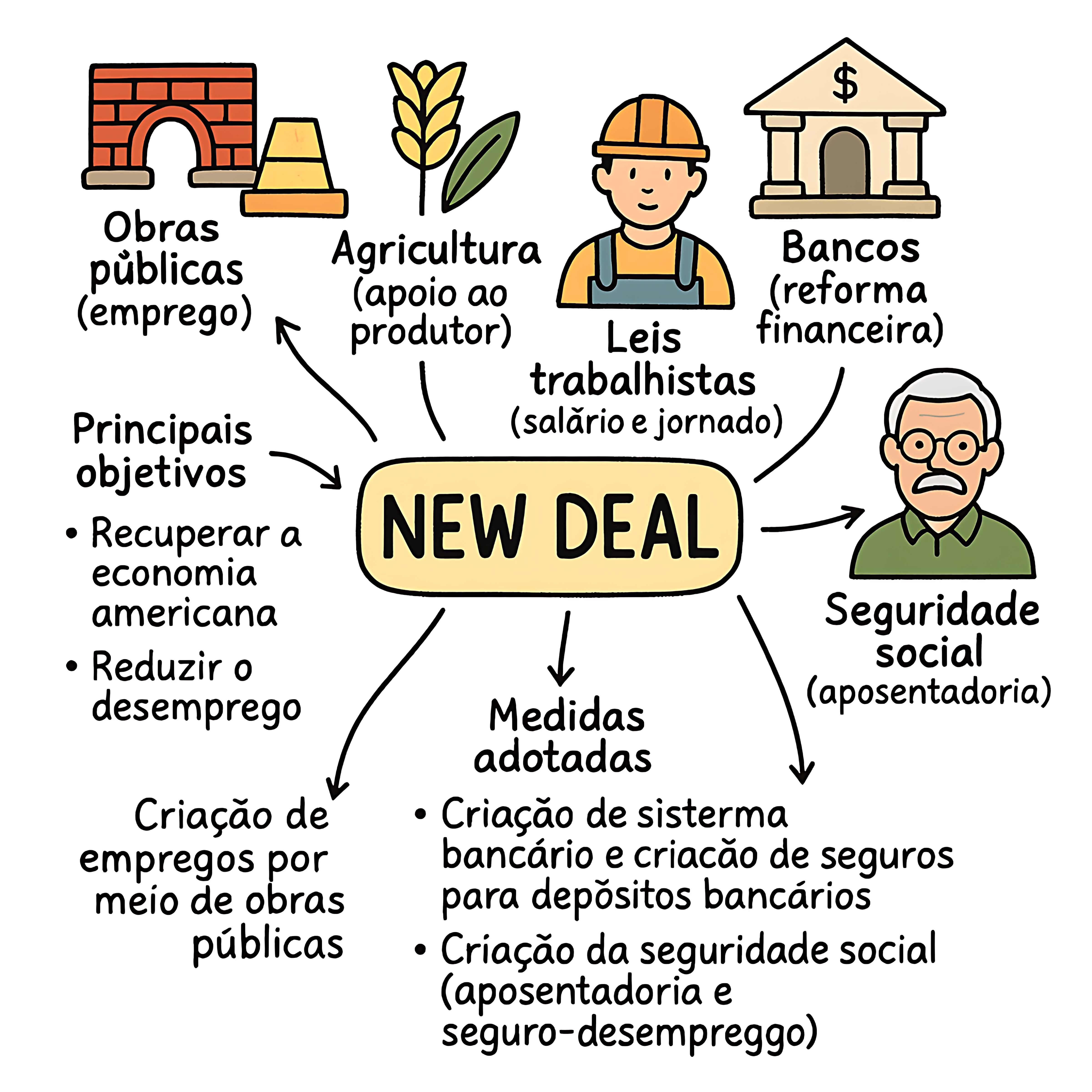 MAPA MENTAL SOBRE NEW DEAL