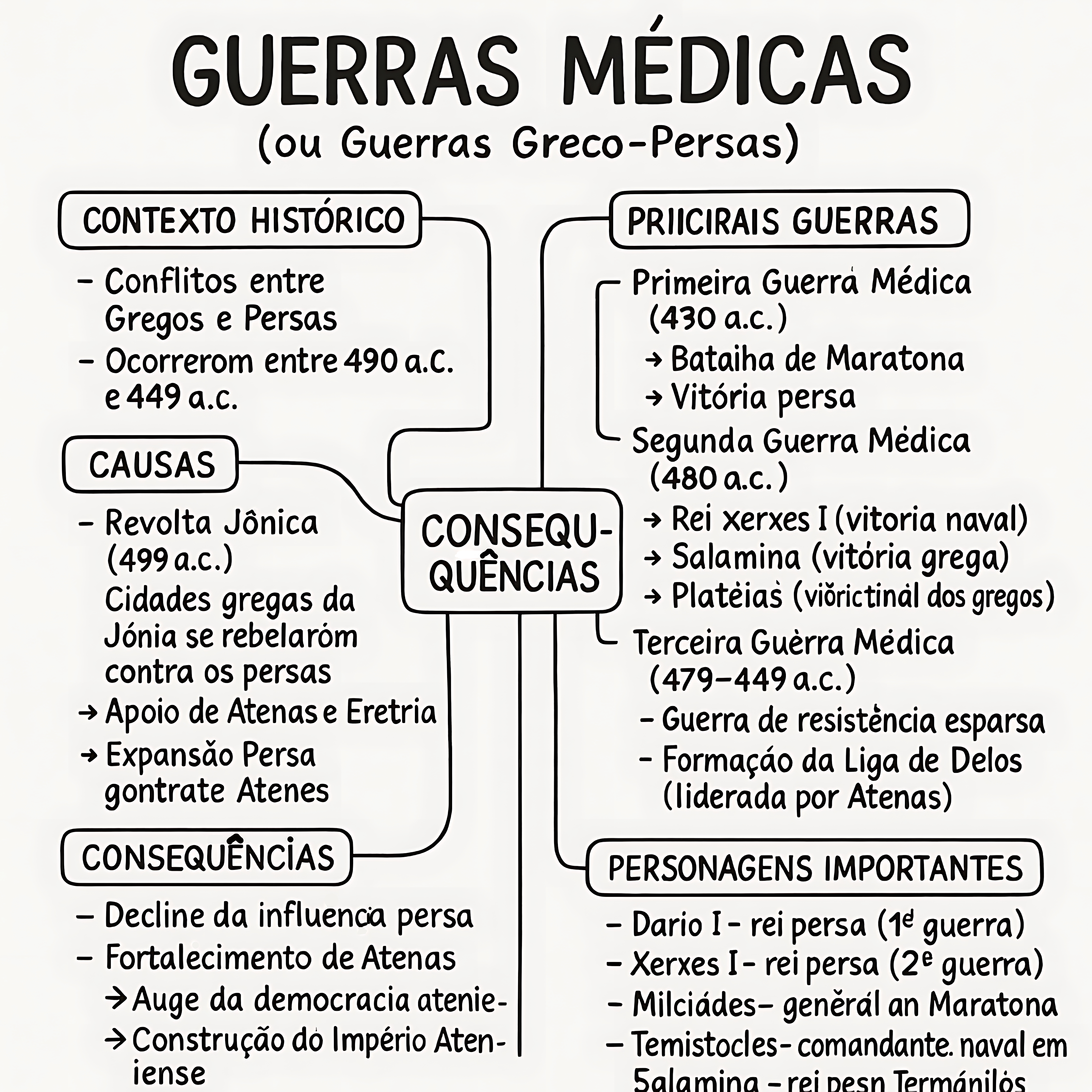 MAPA MENTAL SOBRE GUERRAS MÉDICAS