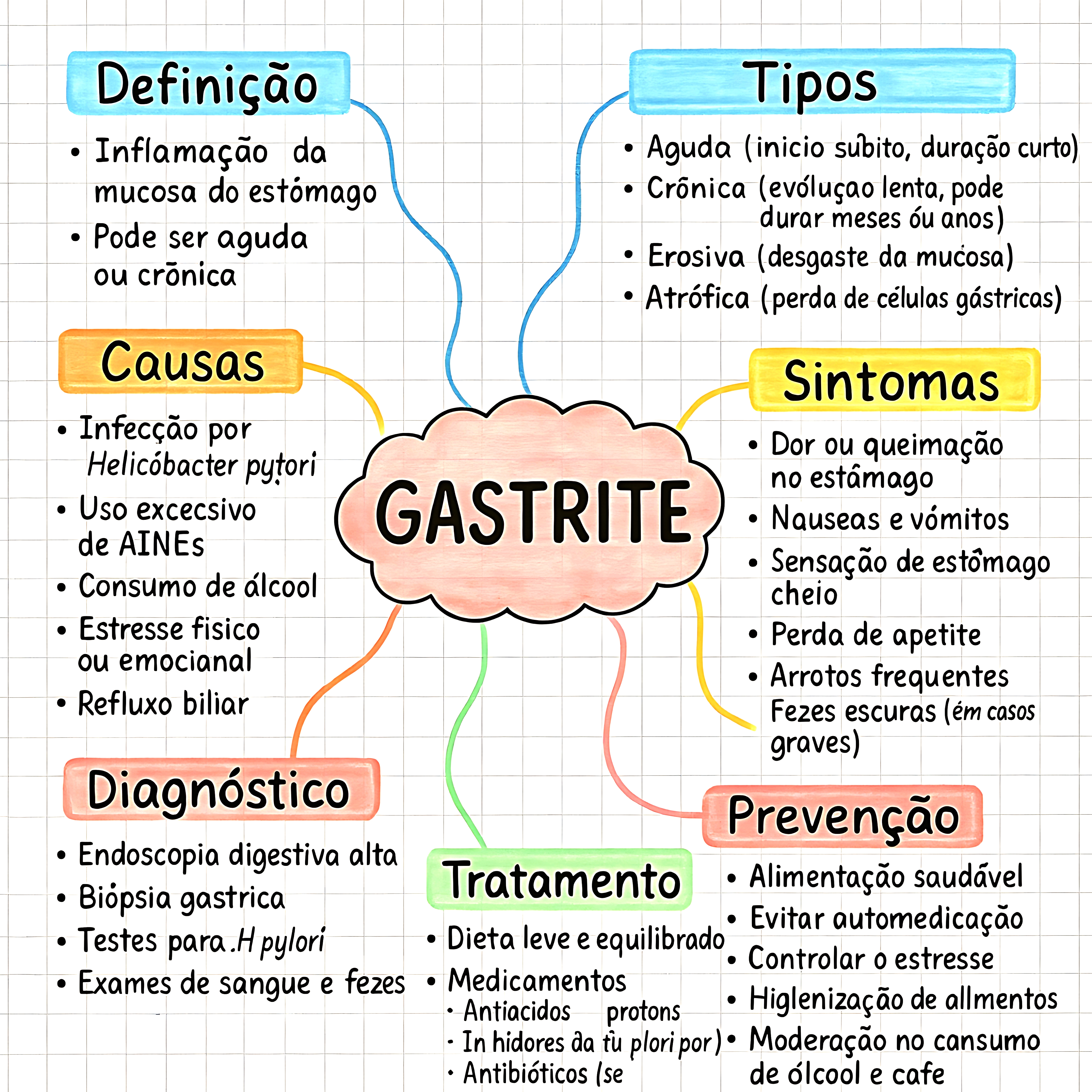 MAPA MENTAL SOBRE GASTRITE