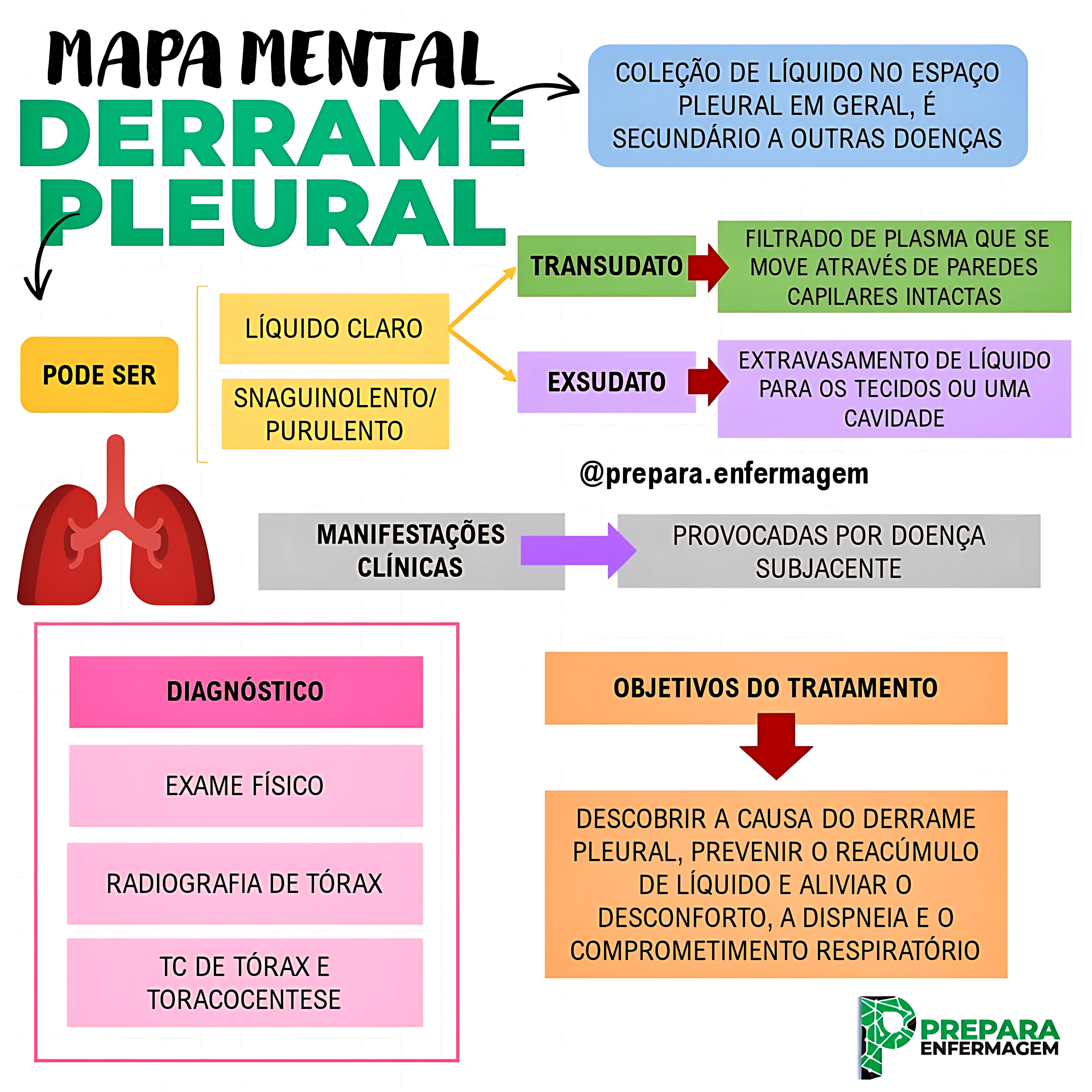 MAPA MENTAL SOBRE DERRAME PLEURAL
