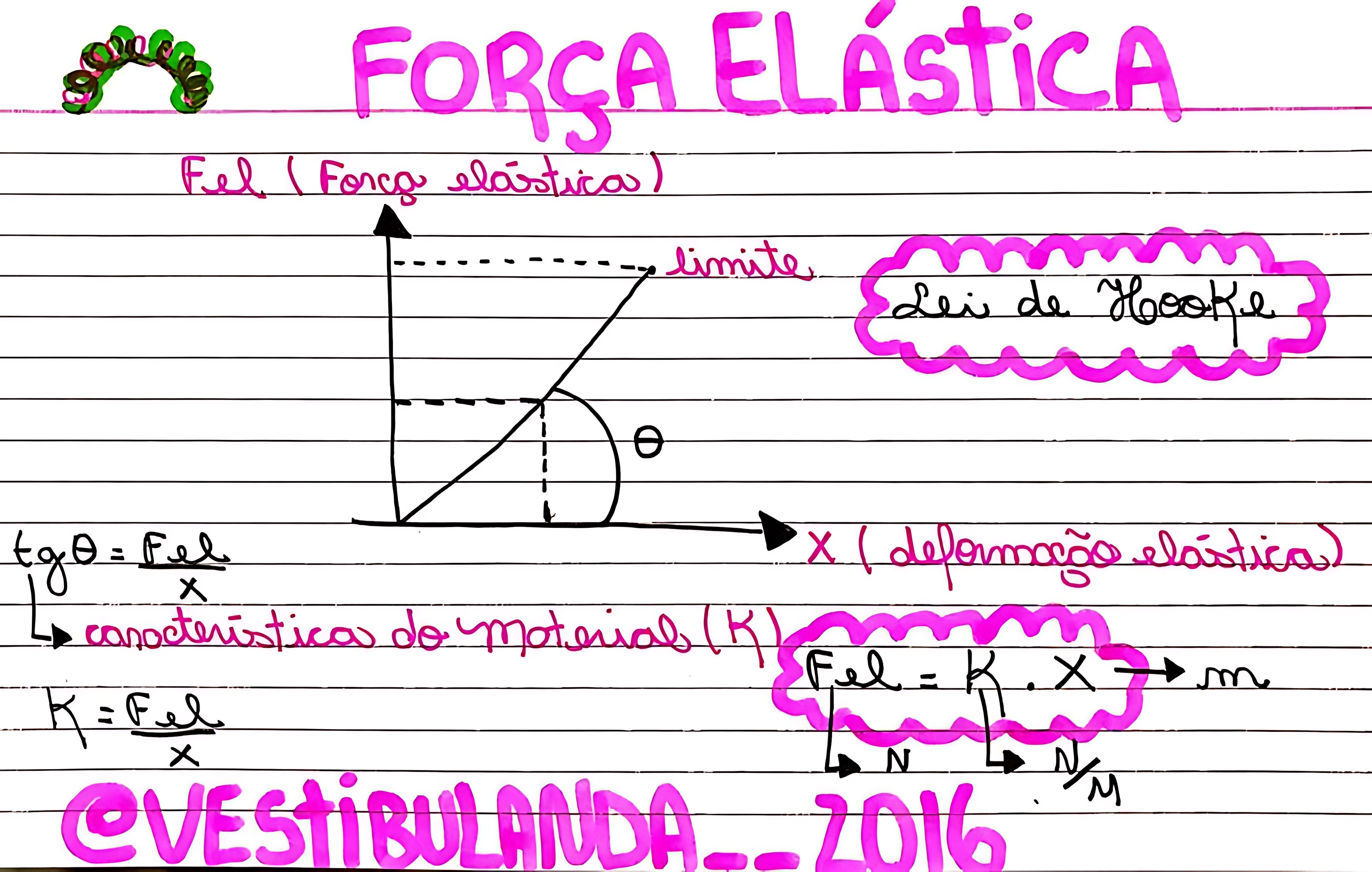 MAPA MENTAL SOBRE FORÇA ELÁSTICA