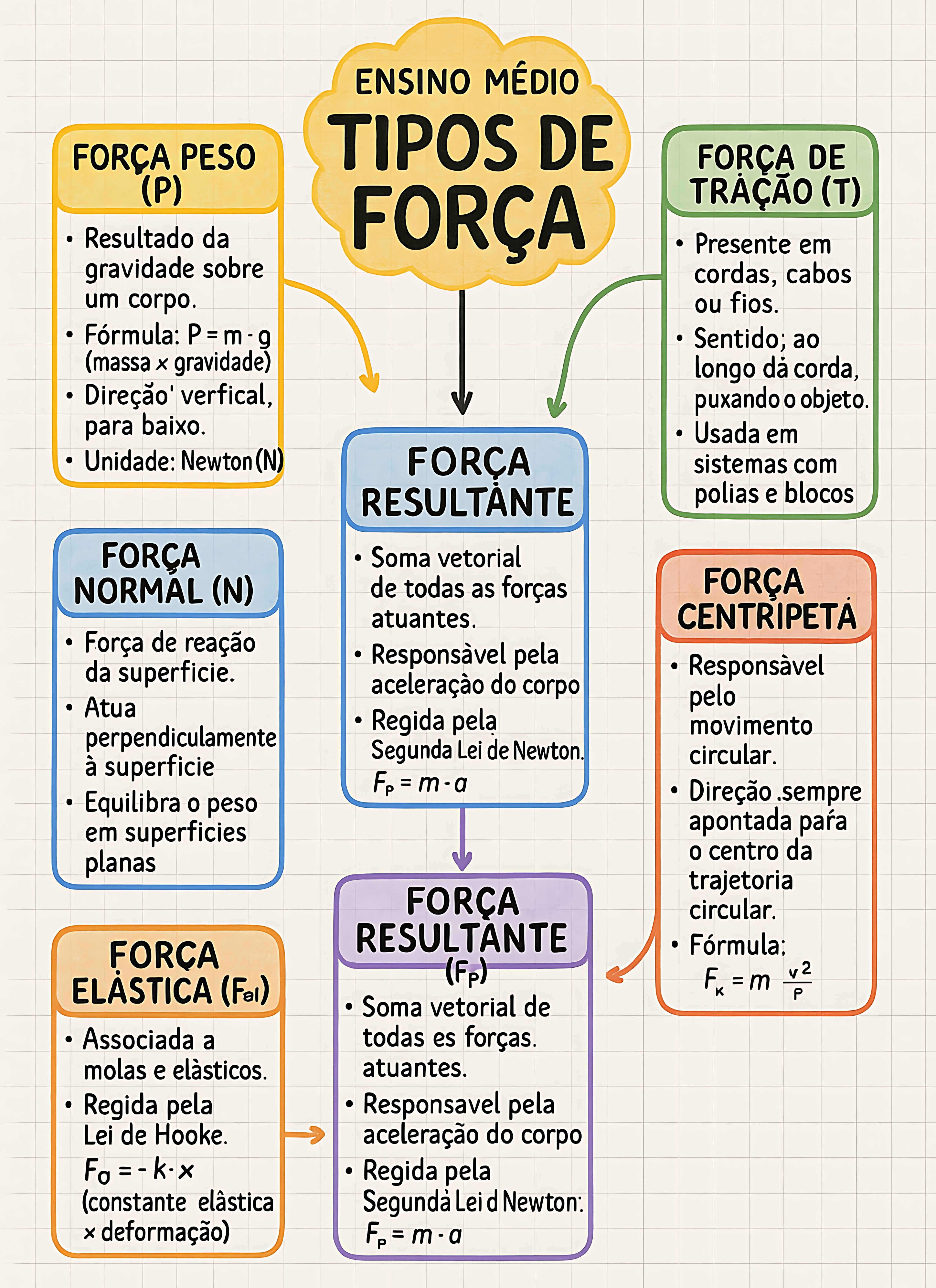 MAPA MENTAL SOBRE TIPOS DE FORÇA