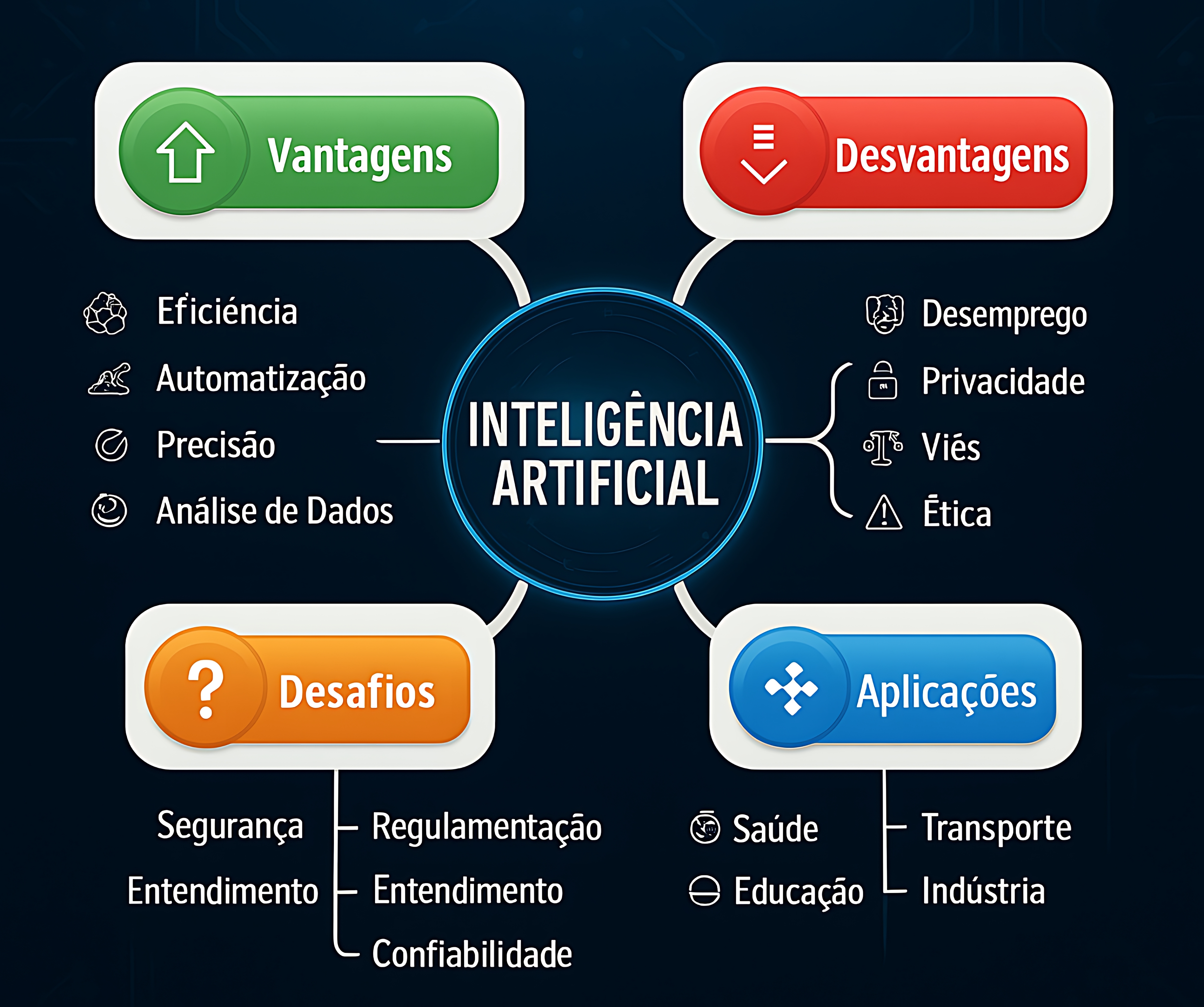 MAPA MENTAL SOBRE INTELIGÊNCIA ARTIFICIAL