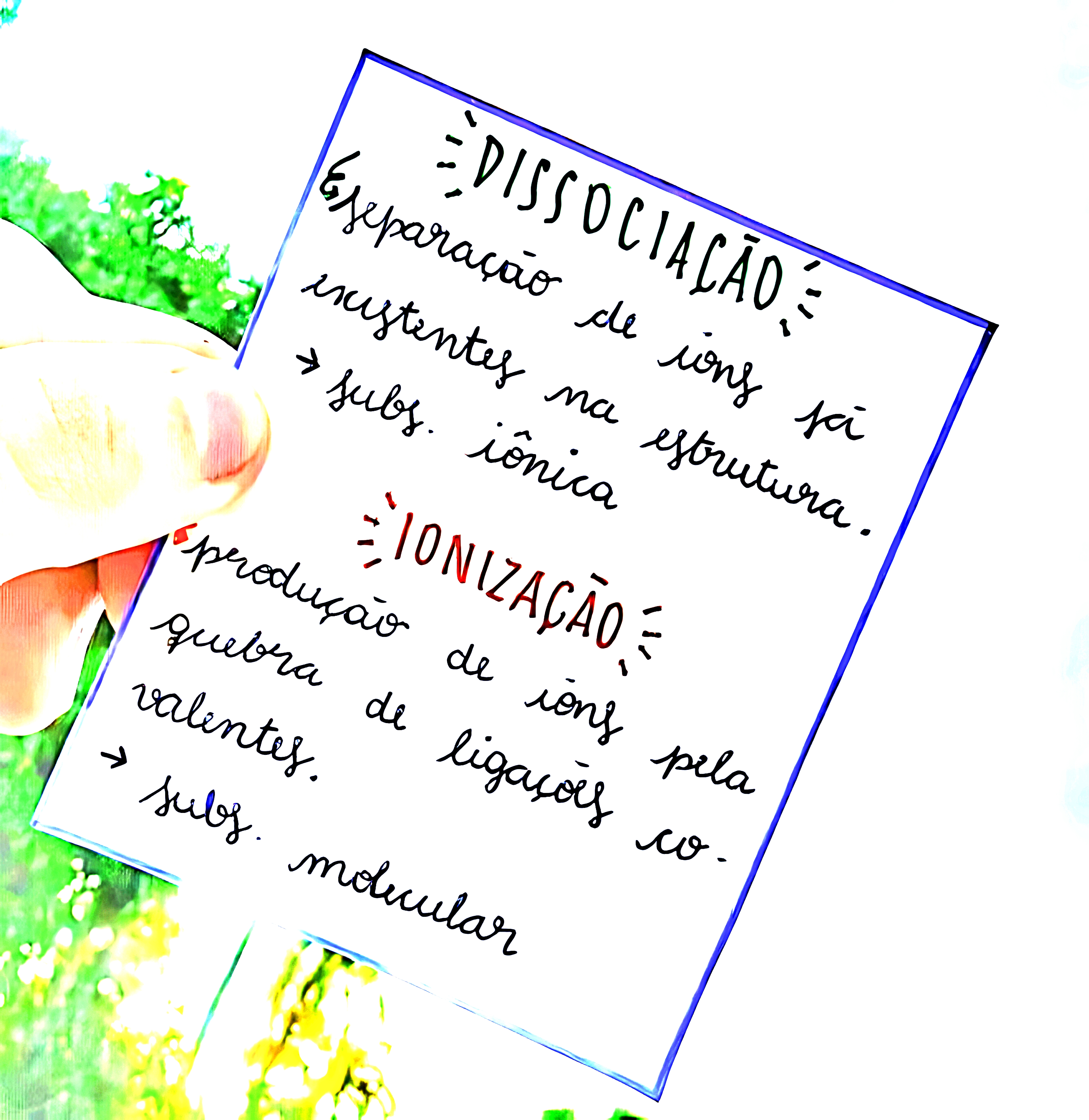 MAPA MENTAL SOBRE DISSOCIAÇÃO IÔNICA