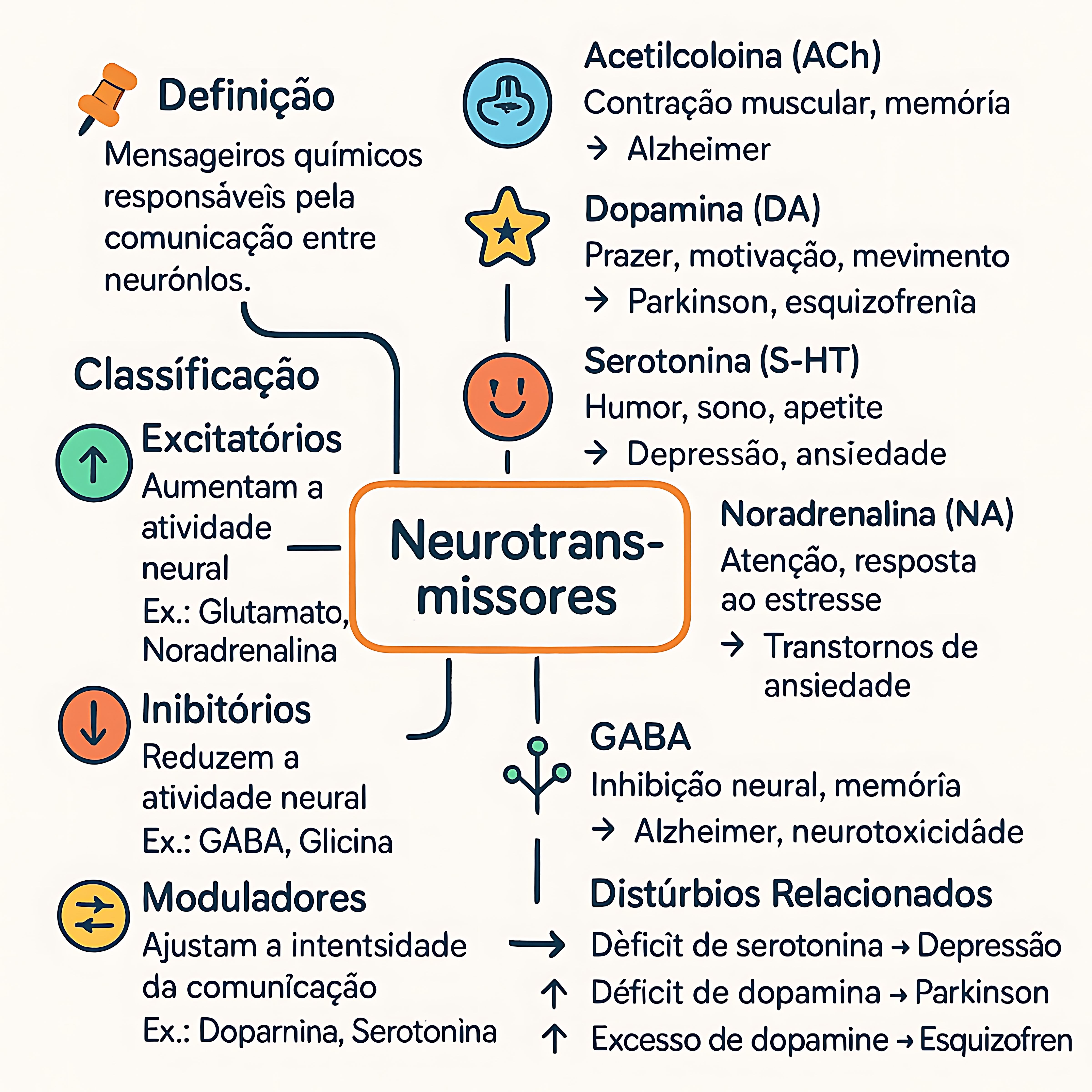MAPA MENTAL SOBRE NEUROTRANSMISSORES