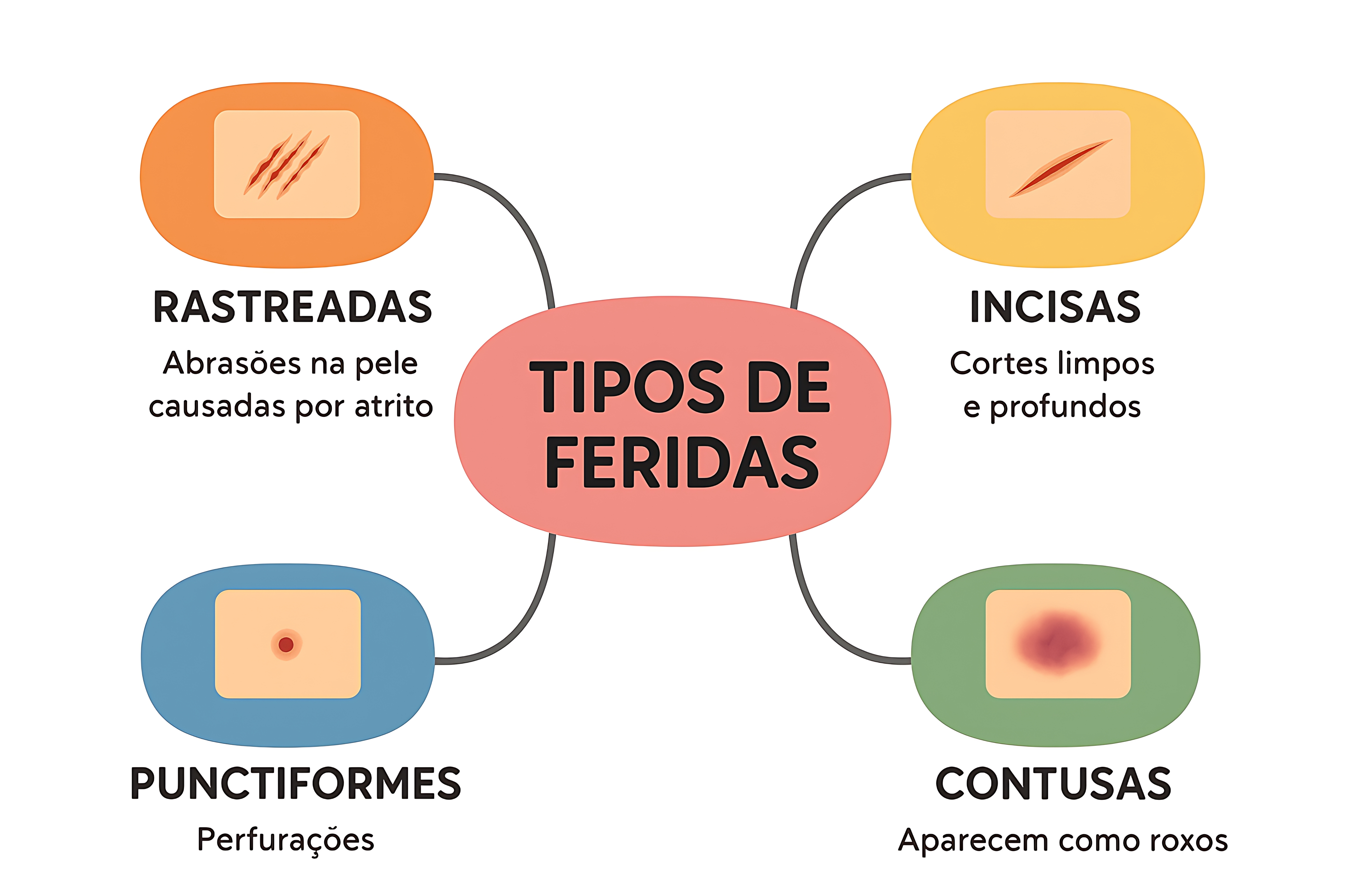 MAPA MENTAL SOBRE TIPOS DE FERIDAS