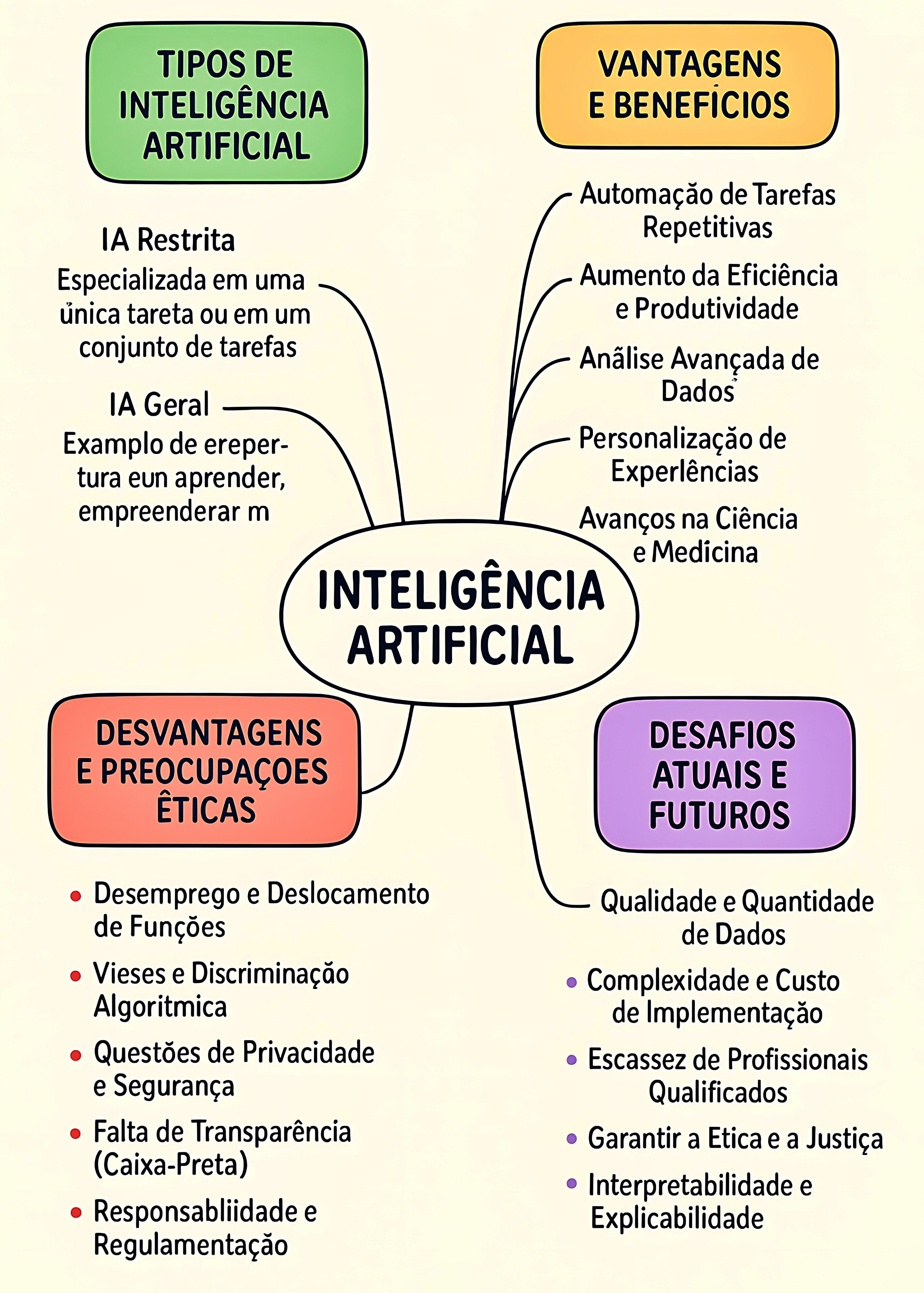 MAPA MENTAL SOBRE INTELIGÊNCIA ARTIFICIAL
