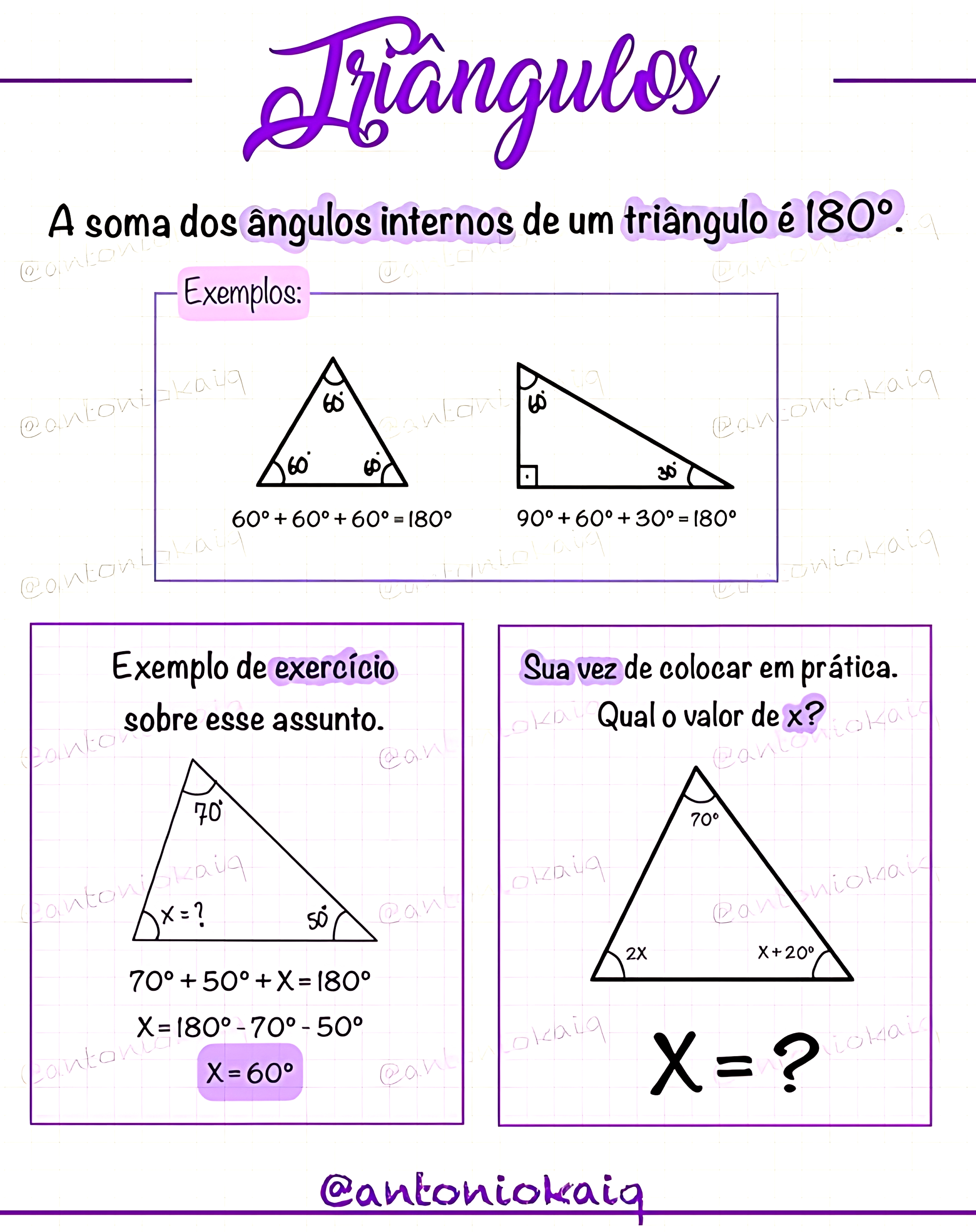 MAPA MENTAL SOBRE TRIÂNGULOS