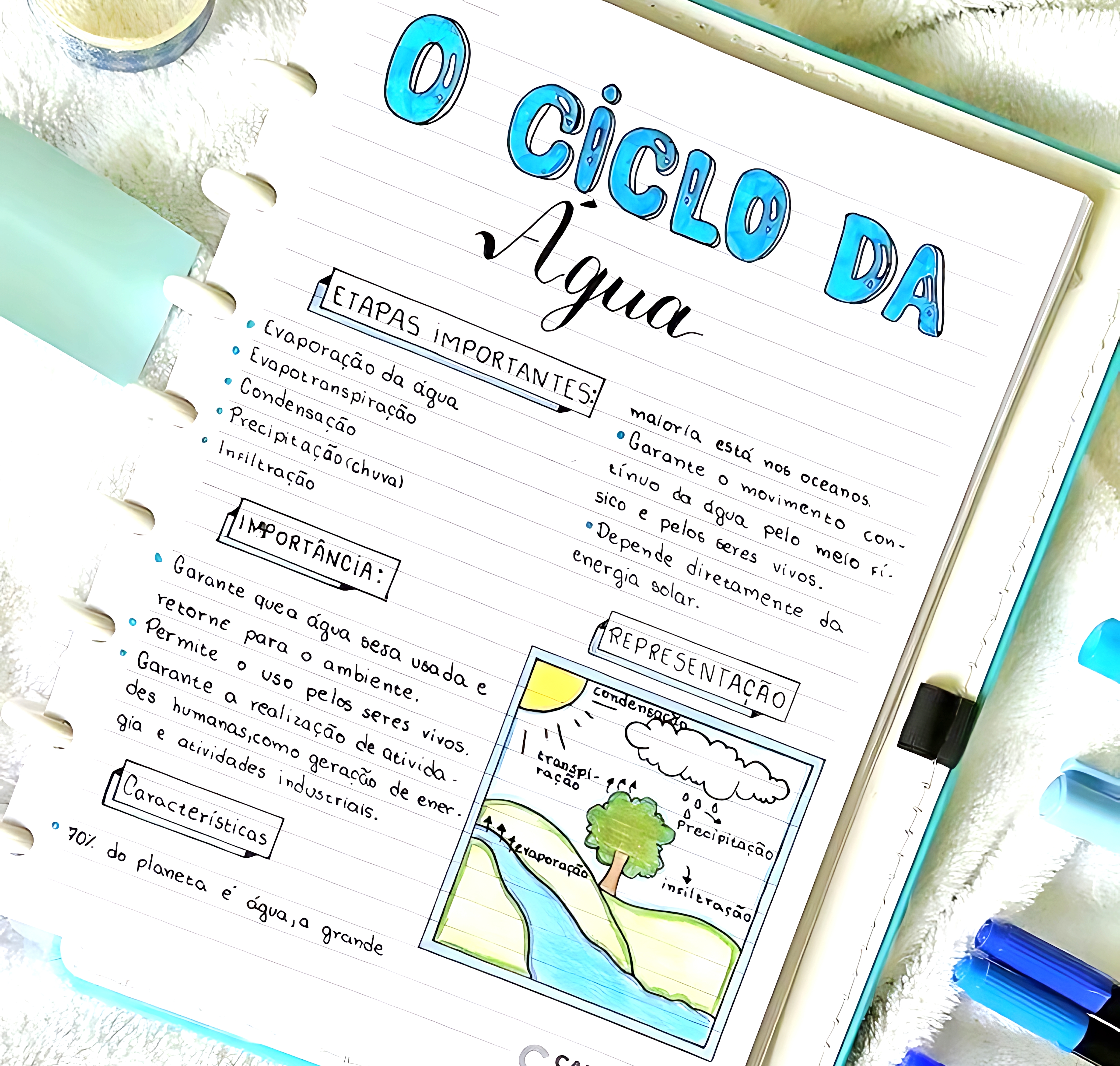 MAPA MENTAL SOBRE CICLO DA ÁGUA