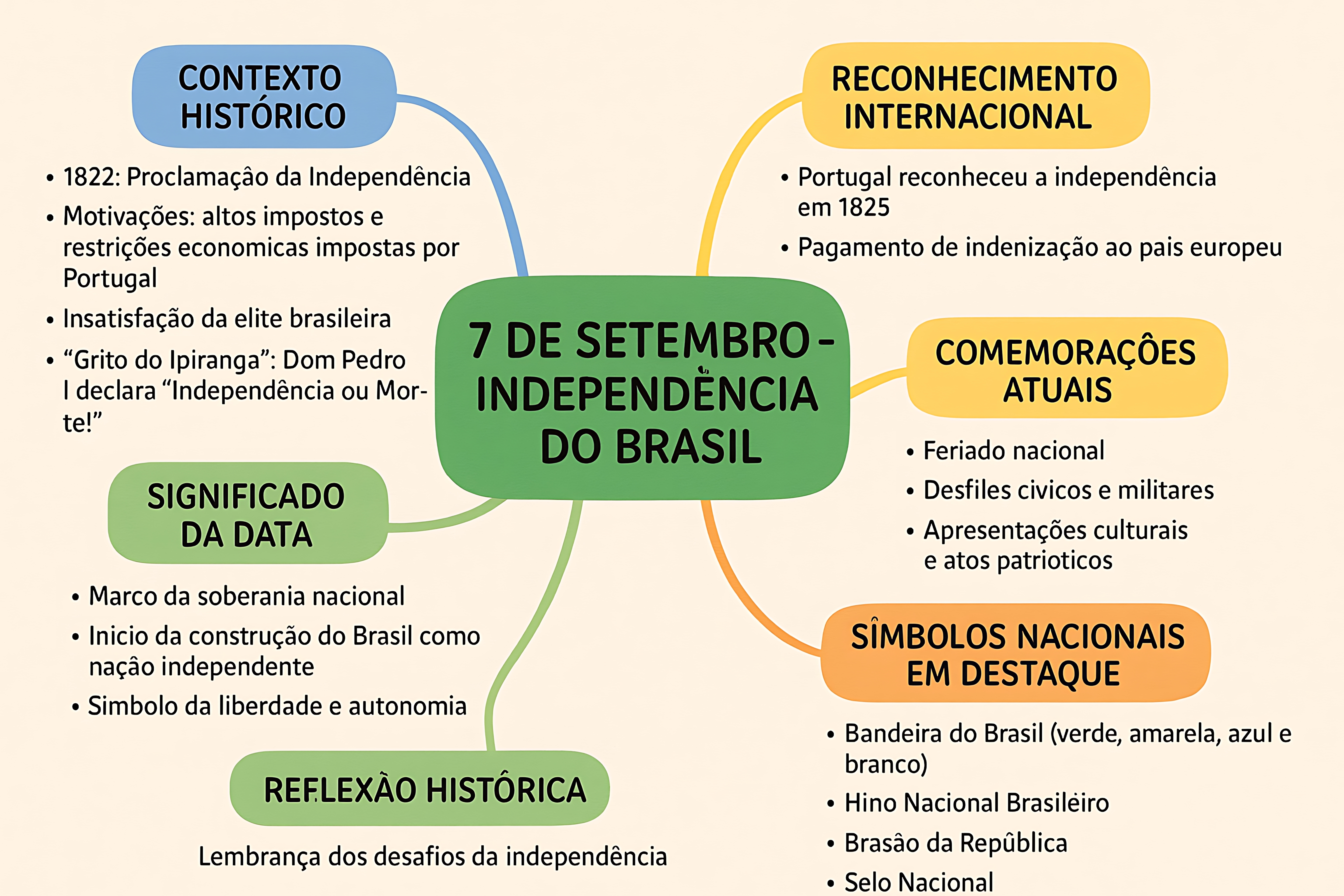 MAPA MENTAL SOBRE 7 DE SETEMBRO
