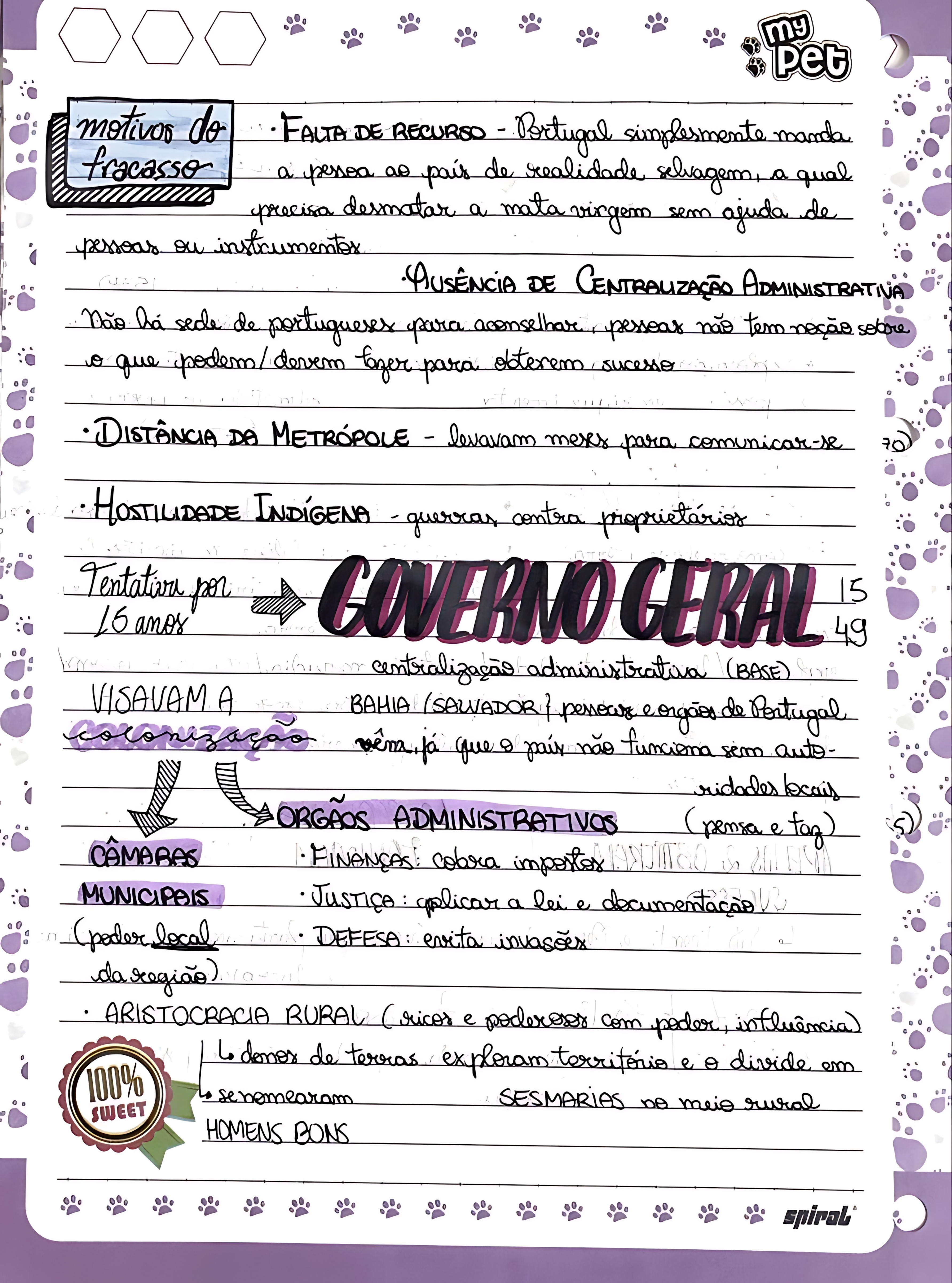 MAPA MENTAL SOBRE GOVERNO GERAL