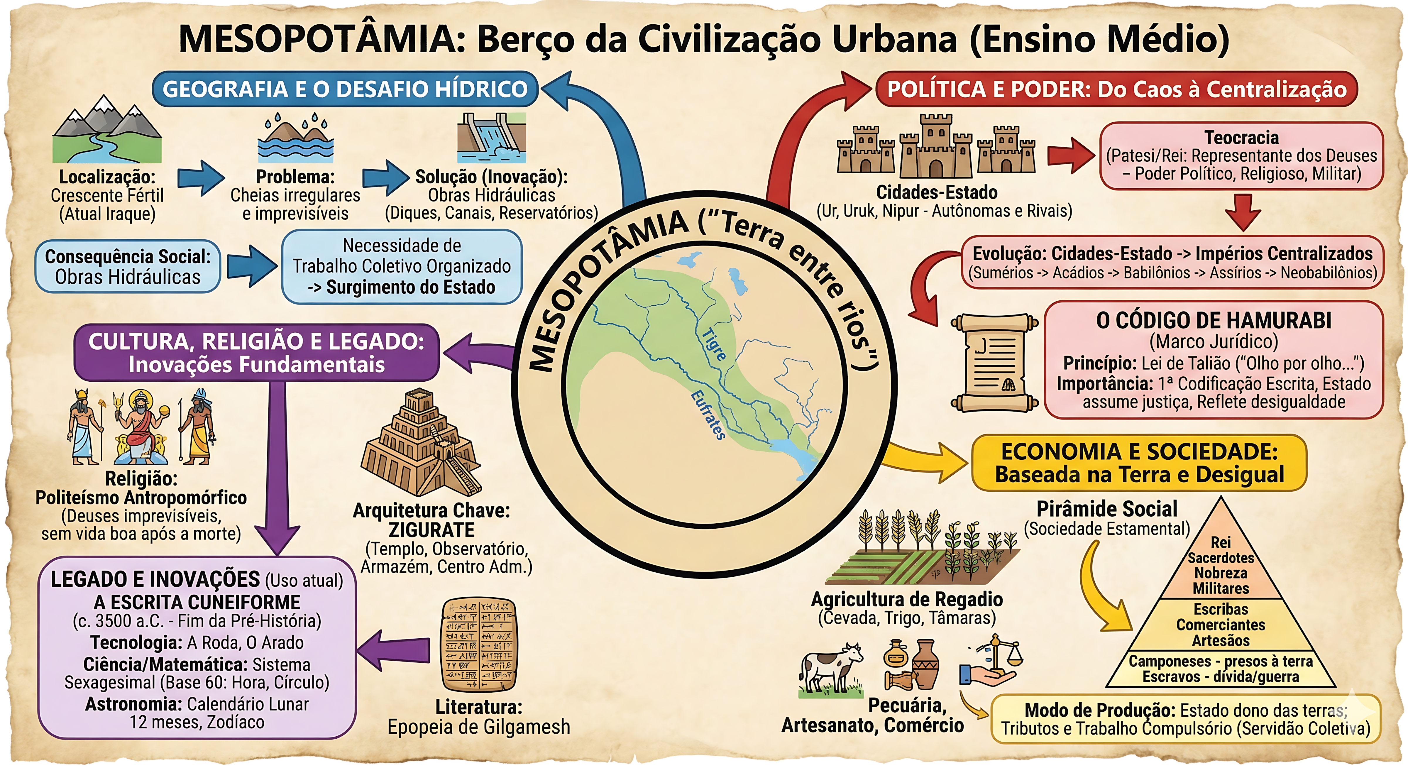 MESOPOTÂMIA RESUMIDA E EXPLICADA