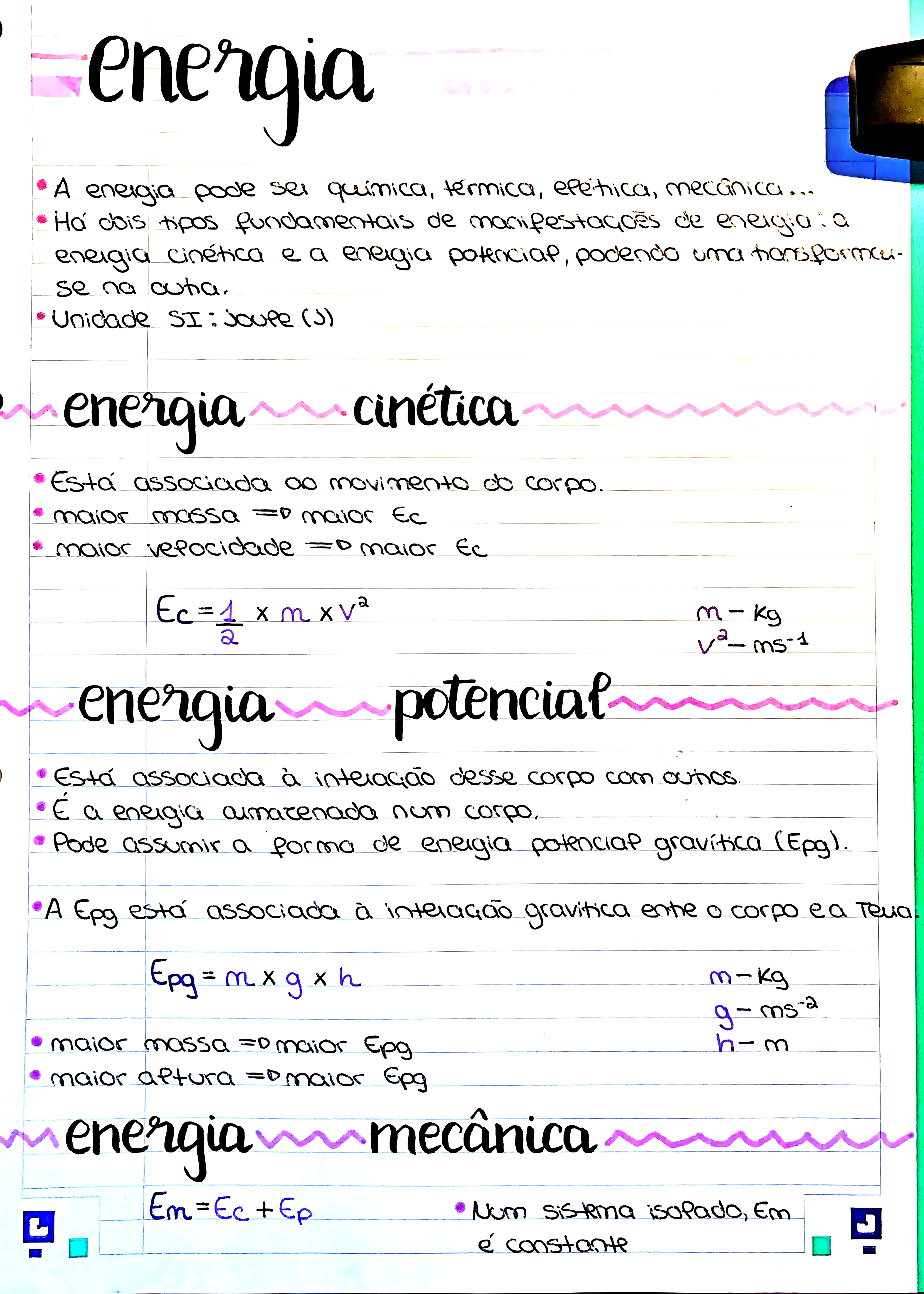 MAPA MENTAL SOBRE TIPOS DE ENERGIA