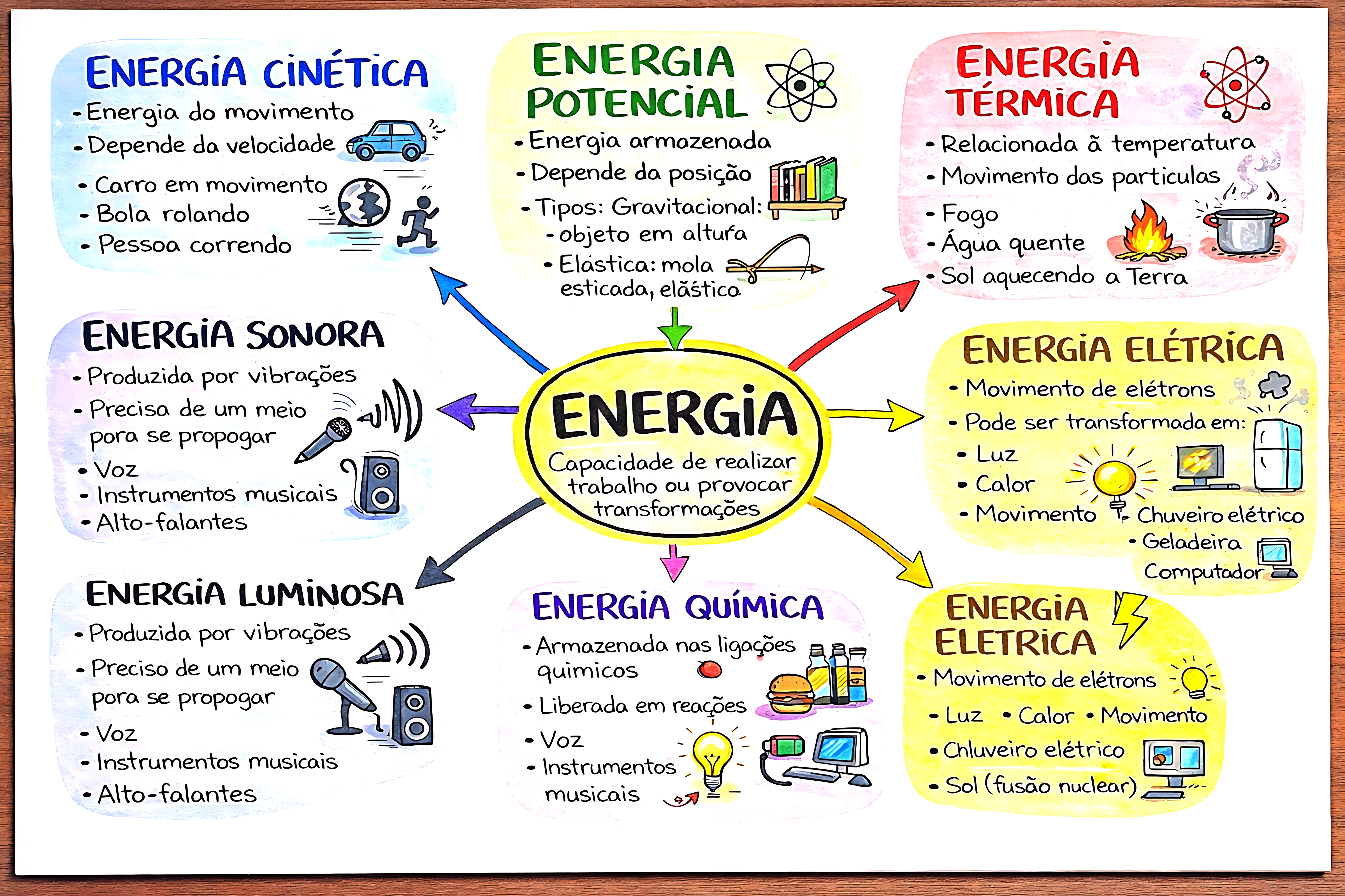MAPA MENTAL SOBRE TIPOS DE ENERGIA