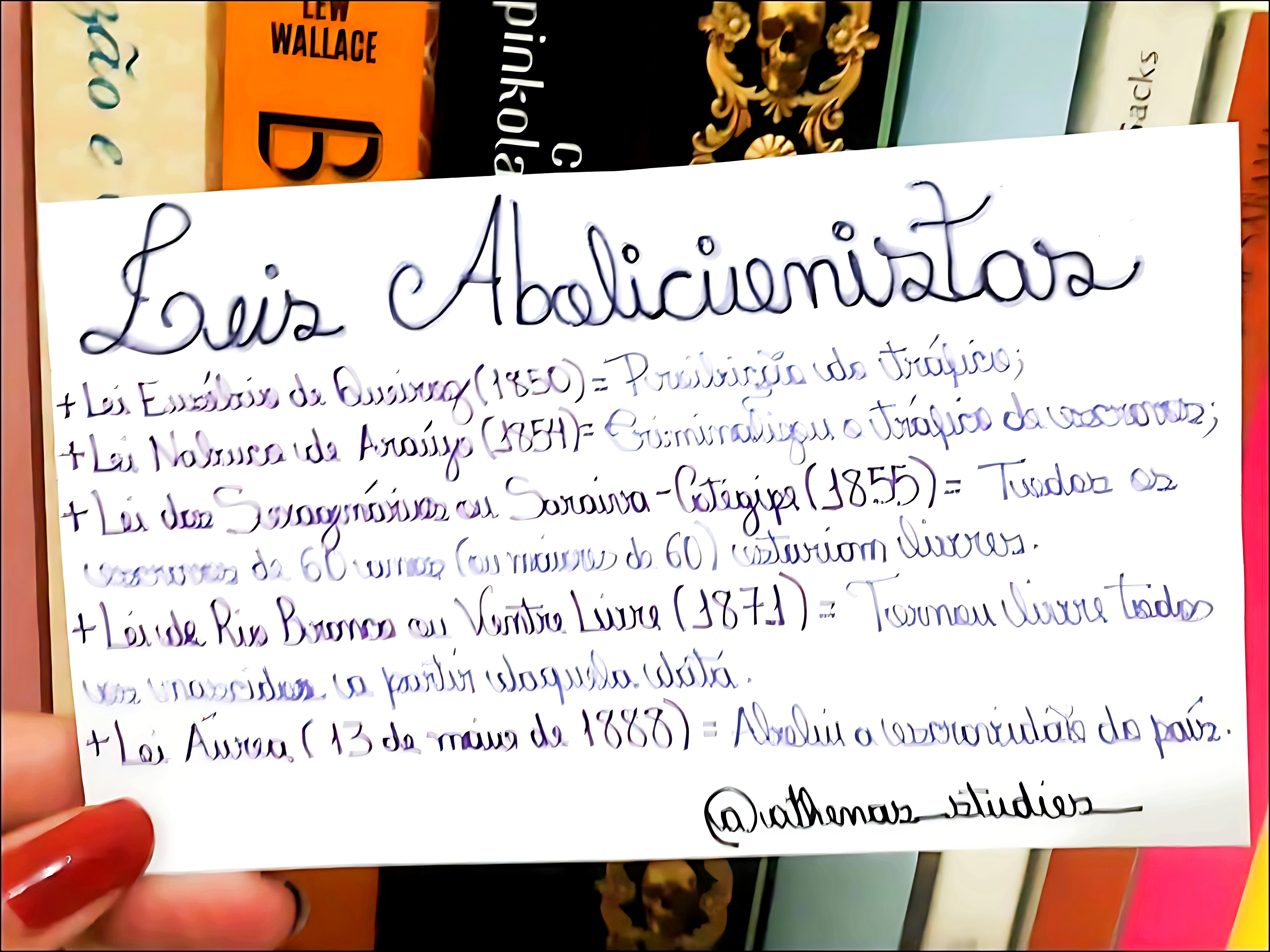 MAPA MENTAL SOBRE LEIS ABOLICIONISTAS