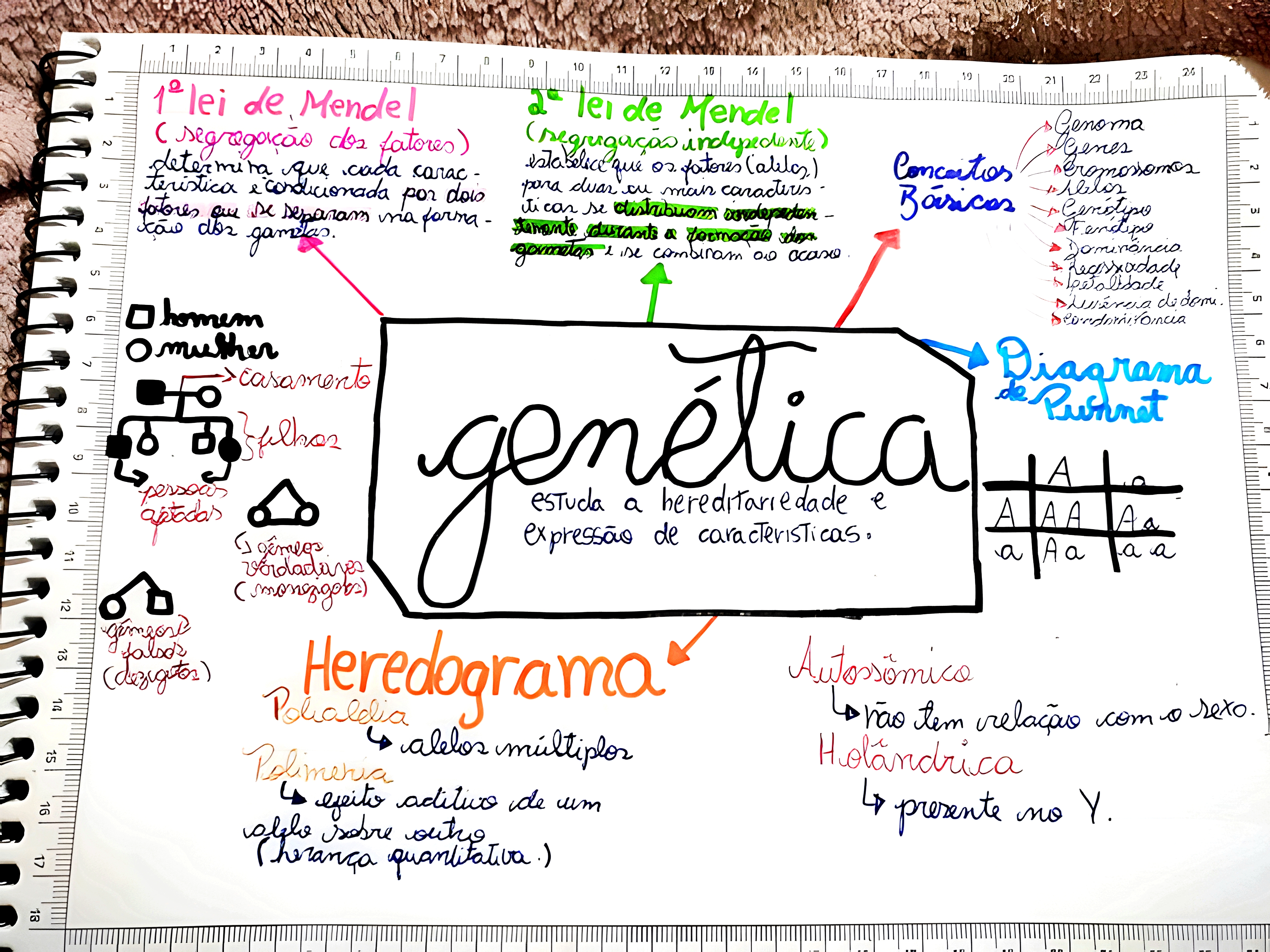 MAPA MENTAL SOBRE CONCEITOS DE GENETICA