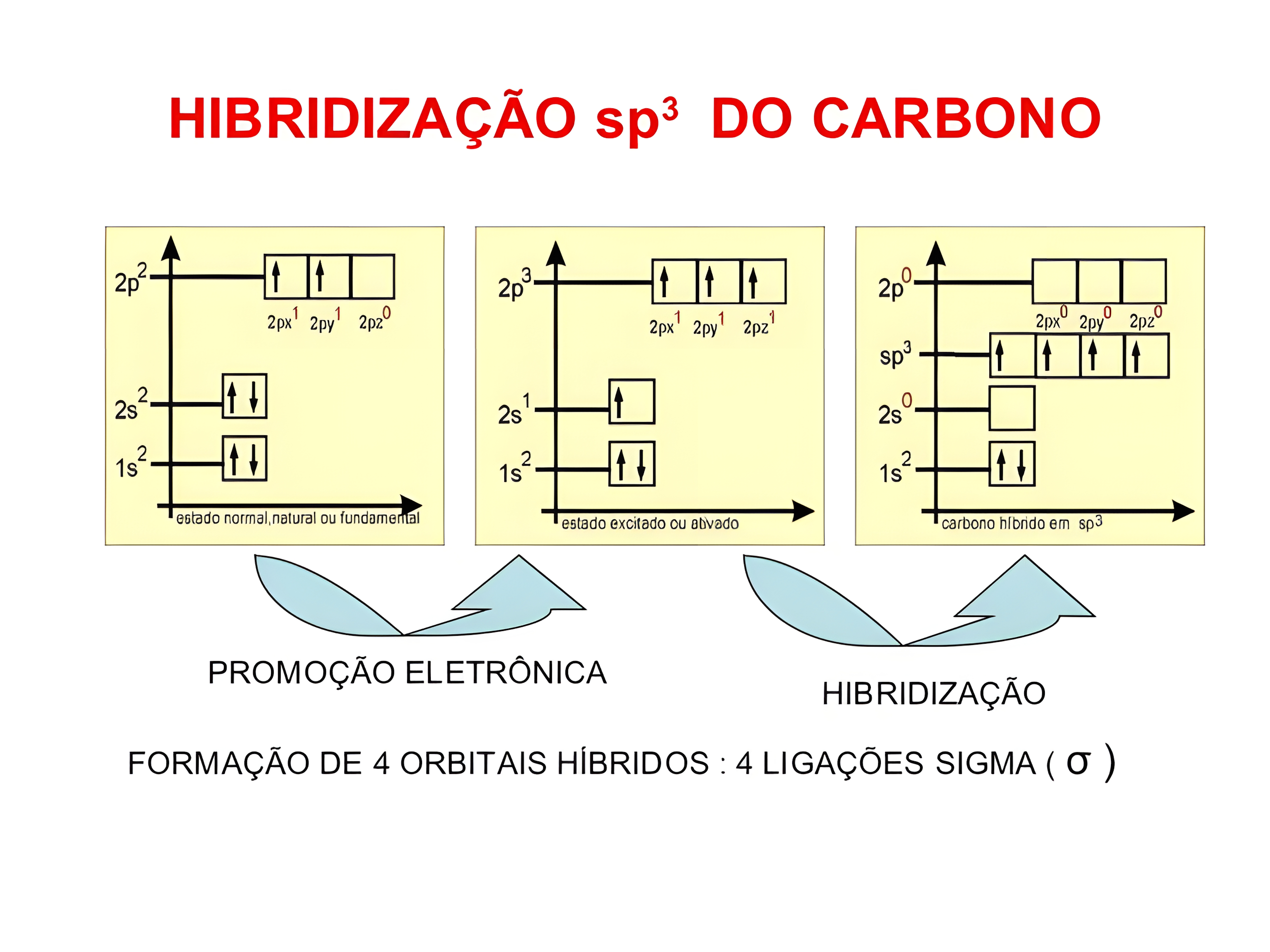 MAPA MENTAL SOBRE HIBRIDIZACAO DO CARBONO