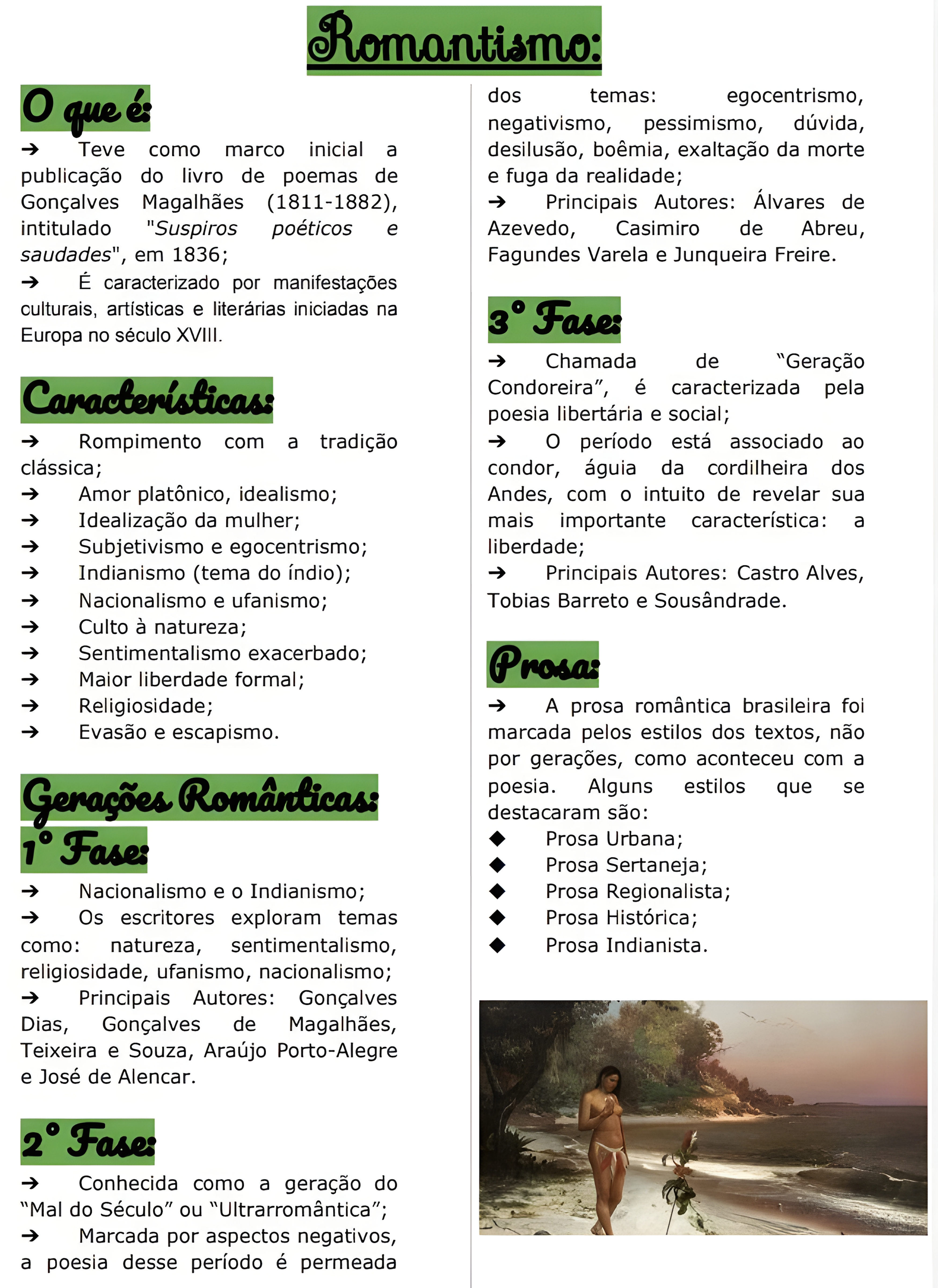 MAPA MENTAL SOBRE ROMANTISMO NO BRASIL