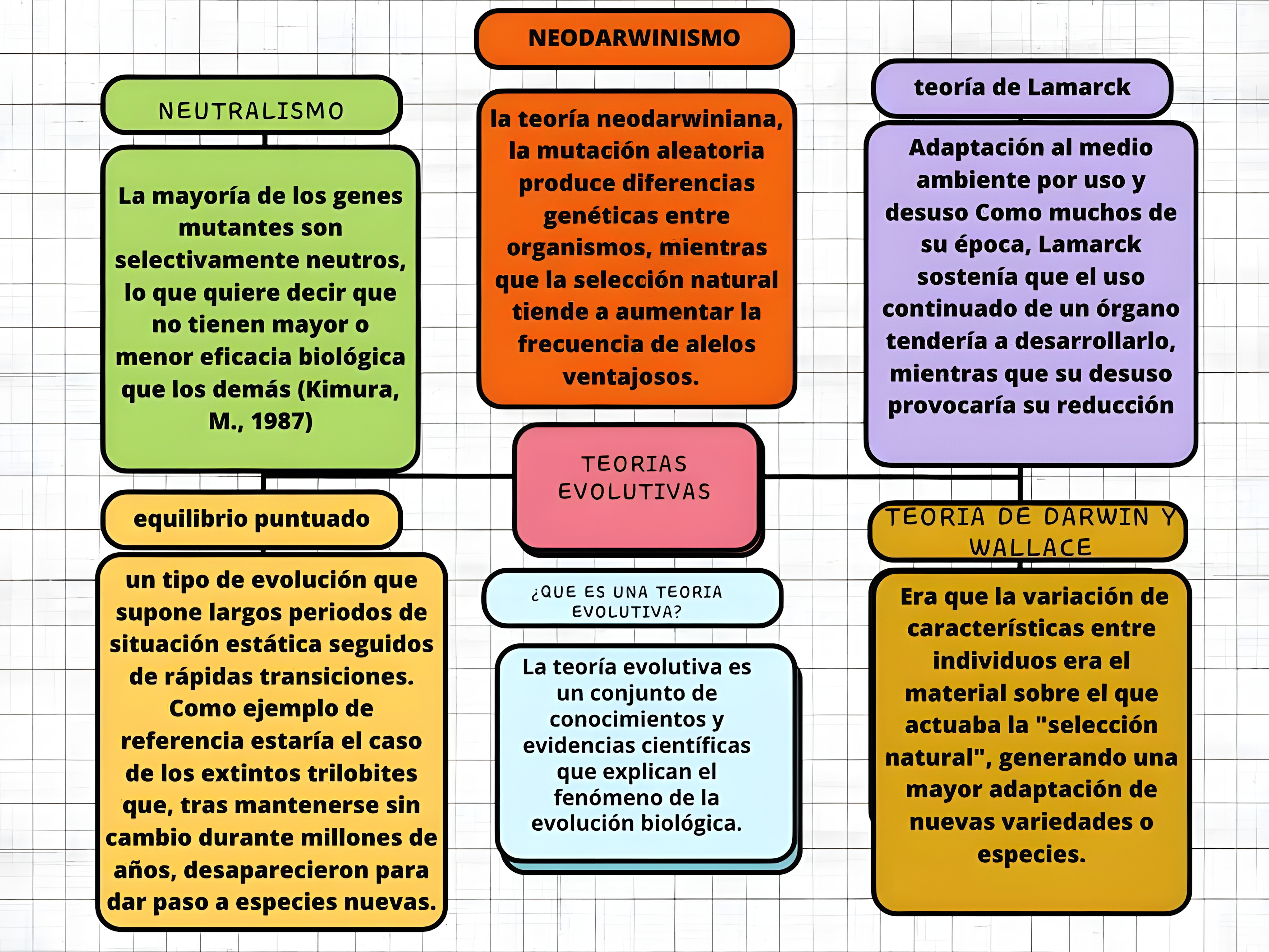 MAPA MENTAL SOBRE TEORIAS EVOLUTIVAS