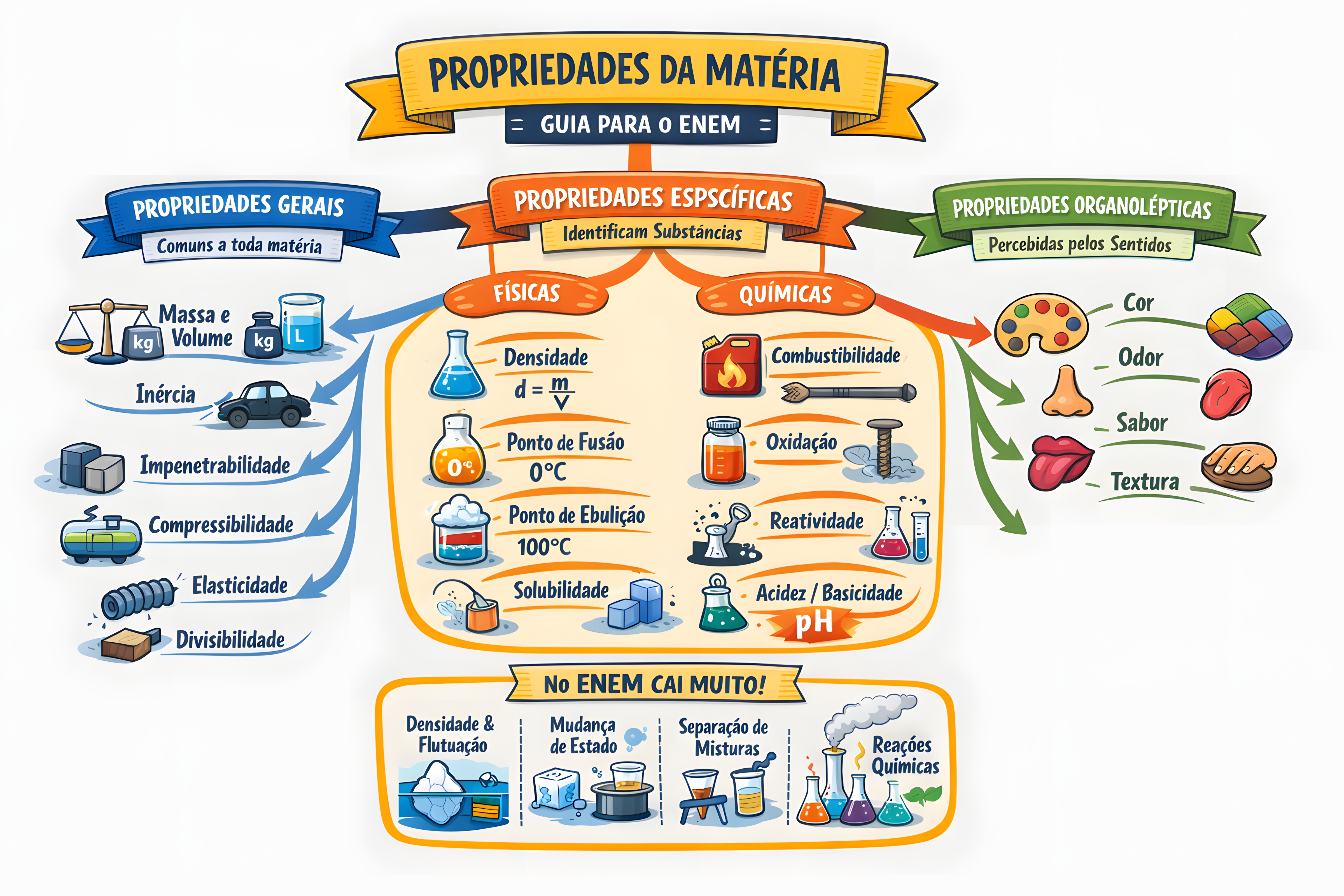 PROPRIEDADES DA MATÉRIA RESUMIDAS E EXPLICADAS