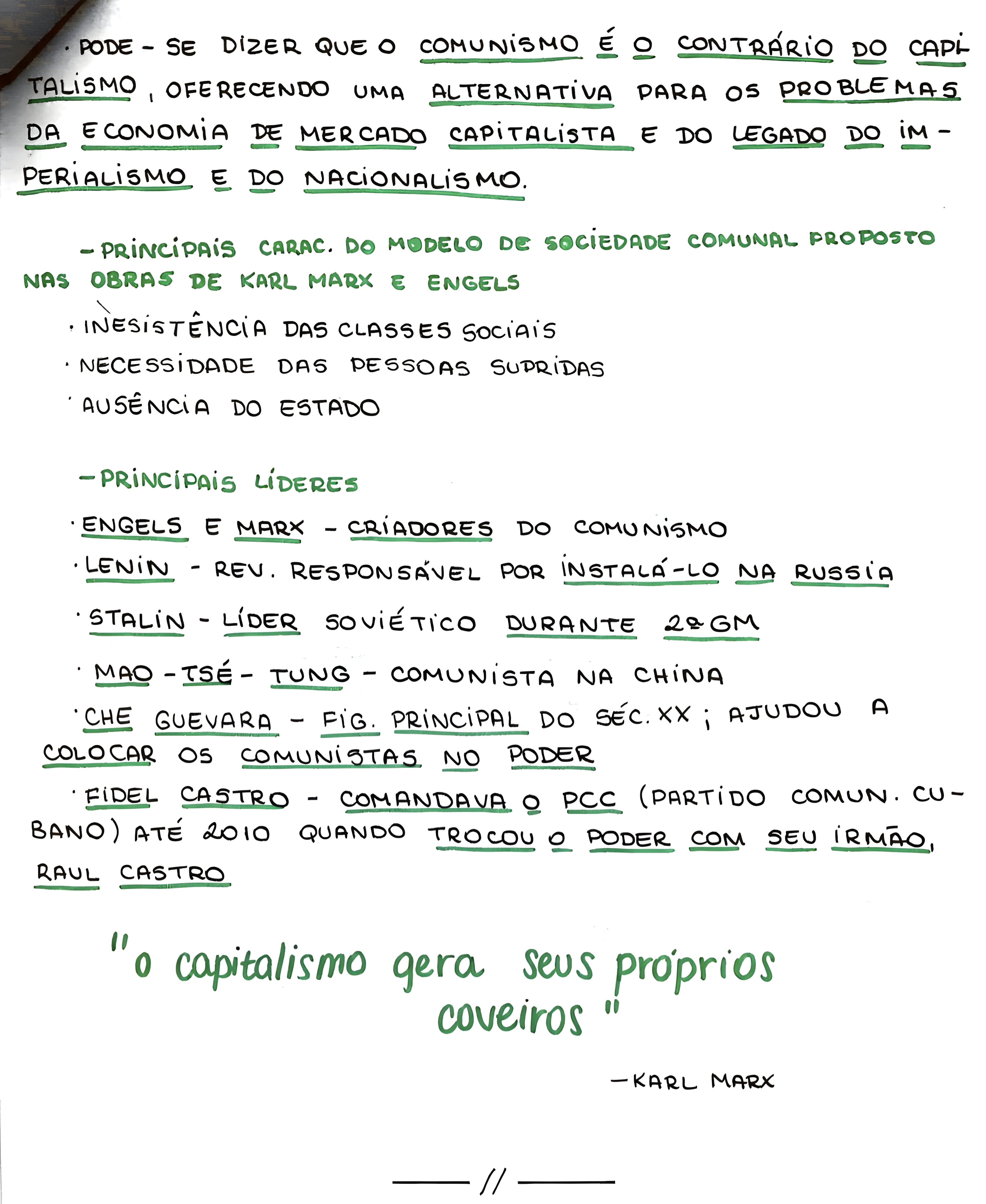MAPA MENTAL SOBRE COMUNISMO