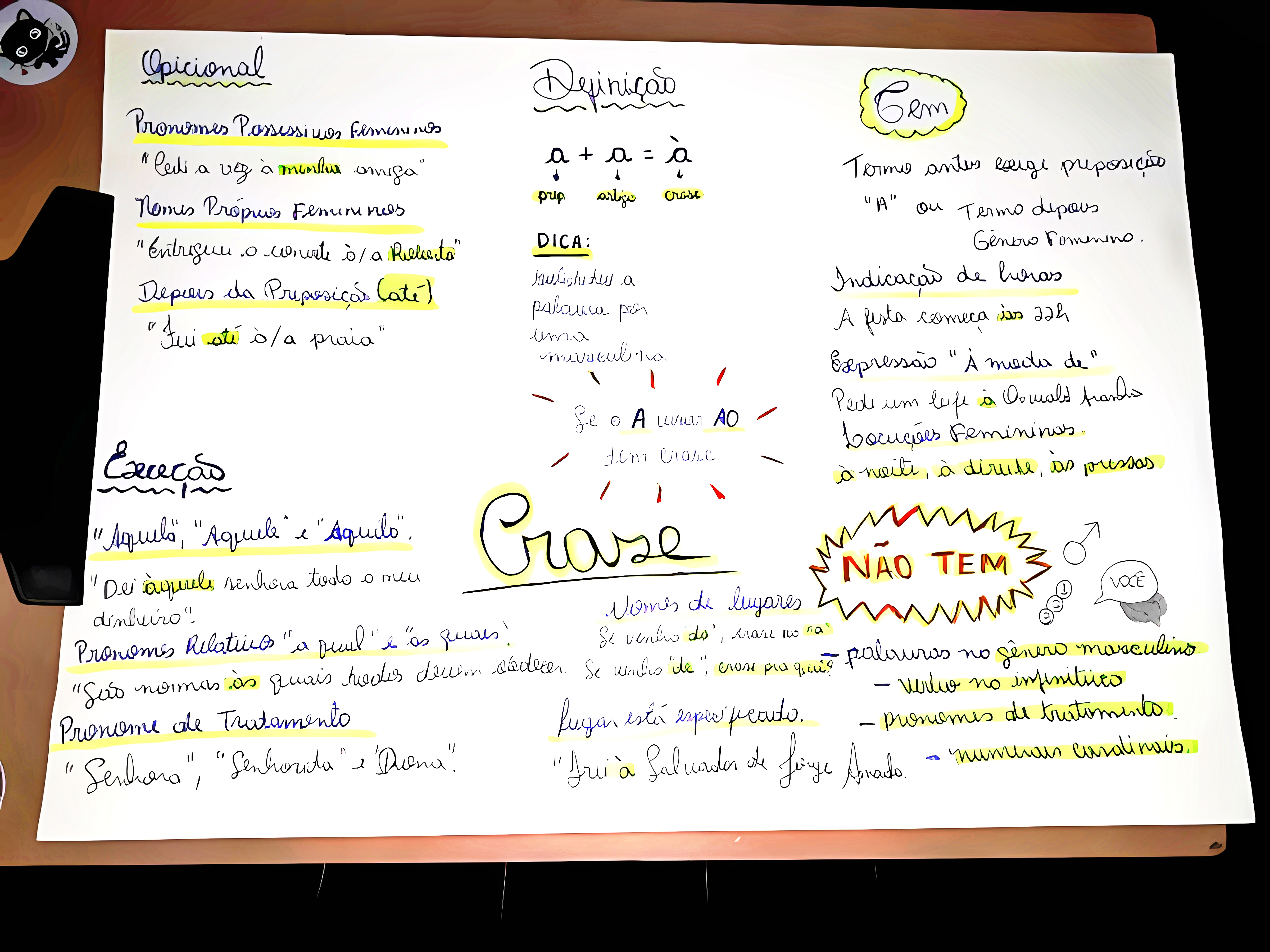 MAPA MENTAL SOBRE CRASE
