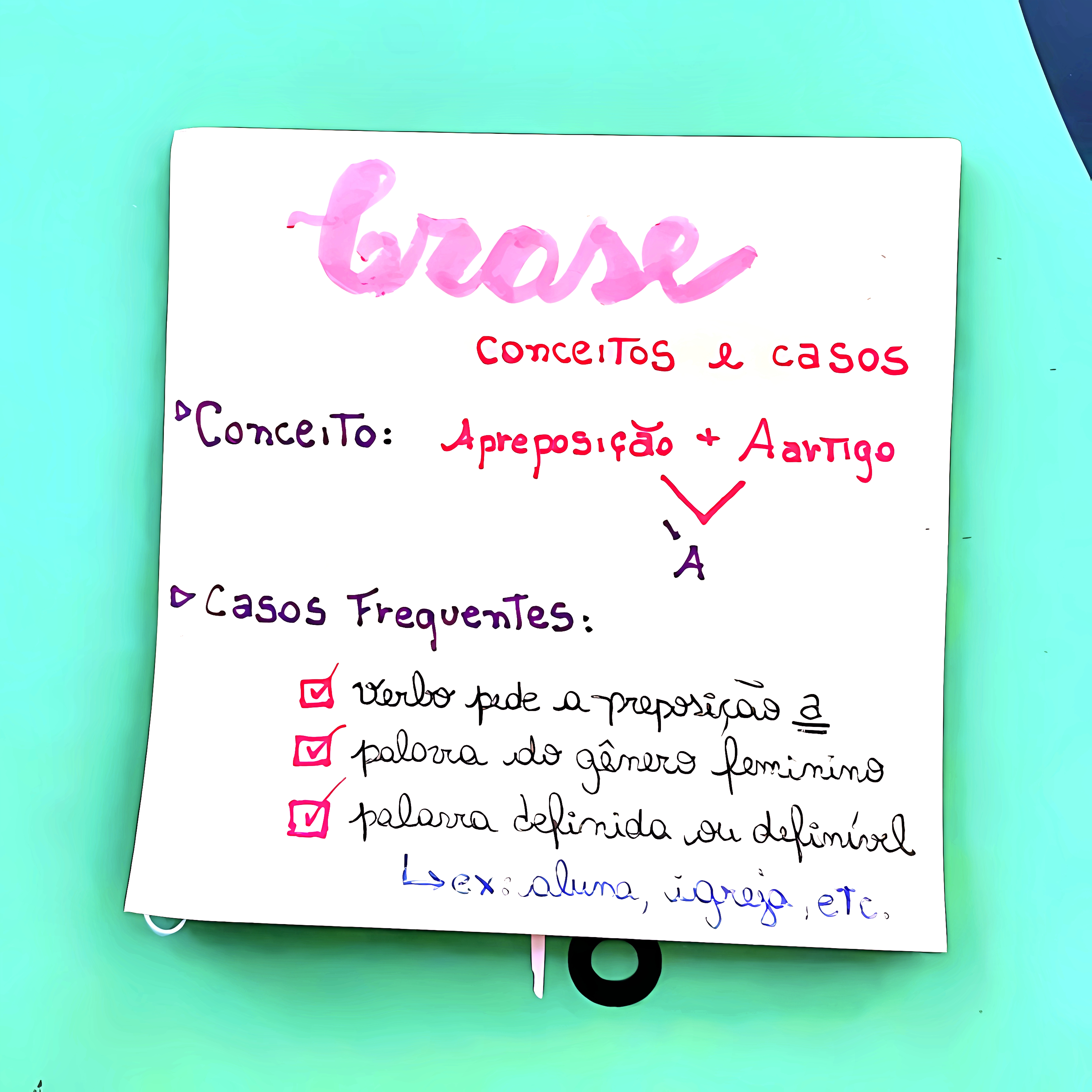 MAPA MENTAL SOBRE CRASE