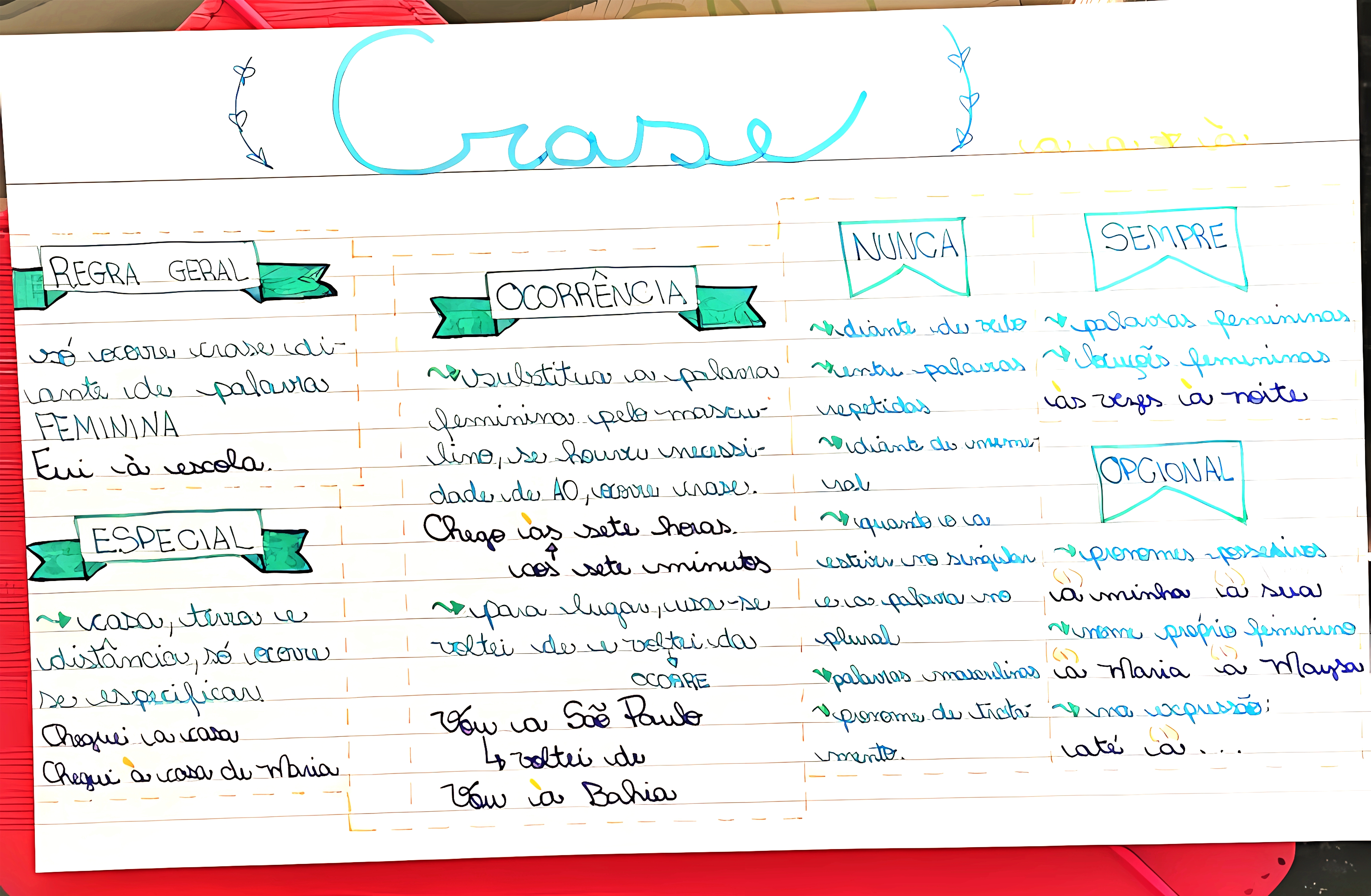 MAPA MENTAL SOBRE CRASE
