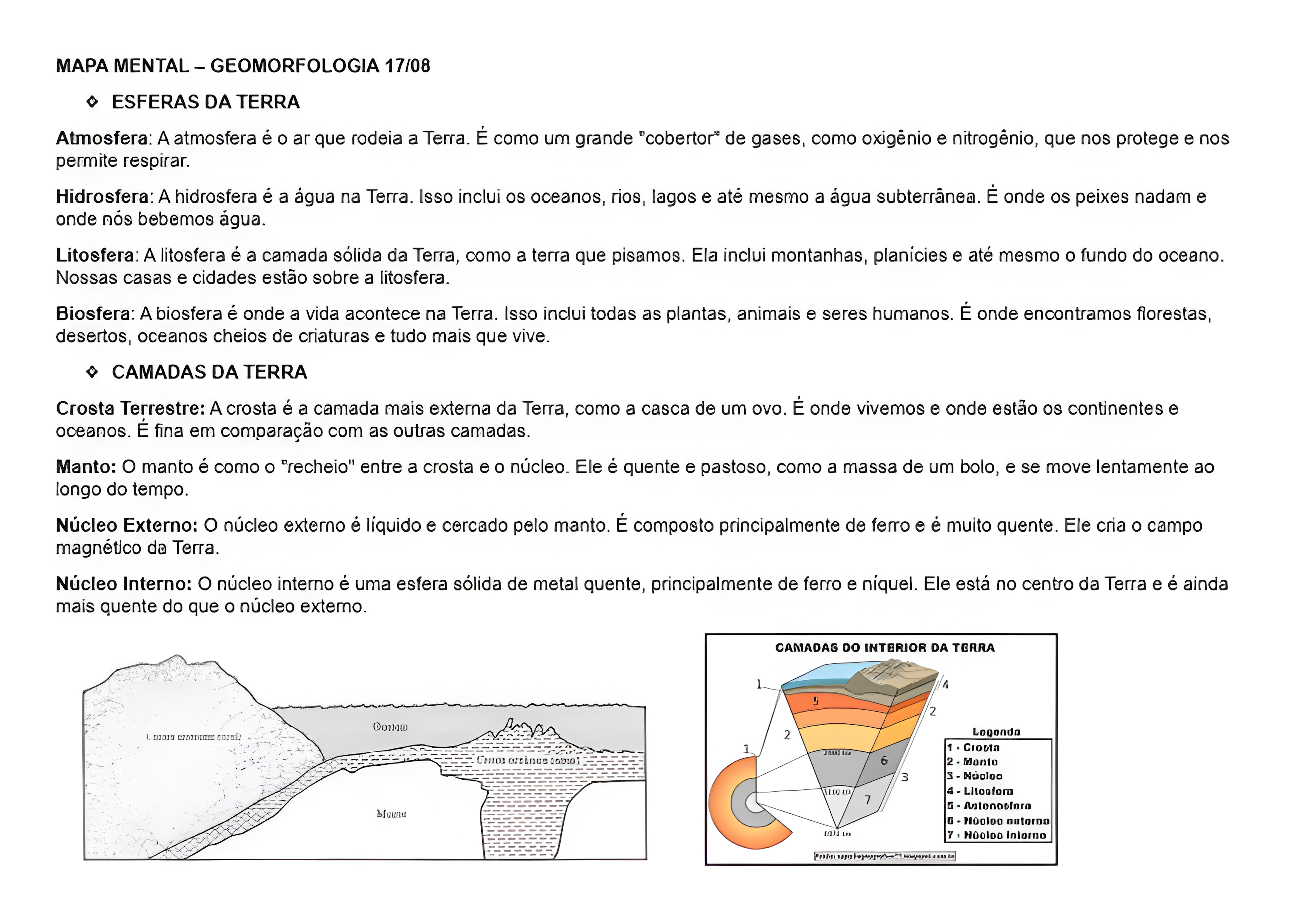 MAPA MENTAL SOBRE GEOMORFOLOGIA
