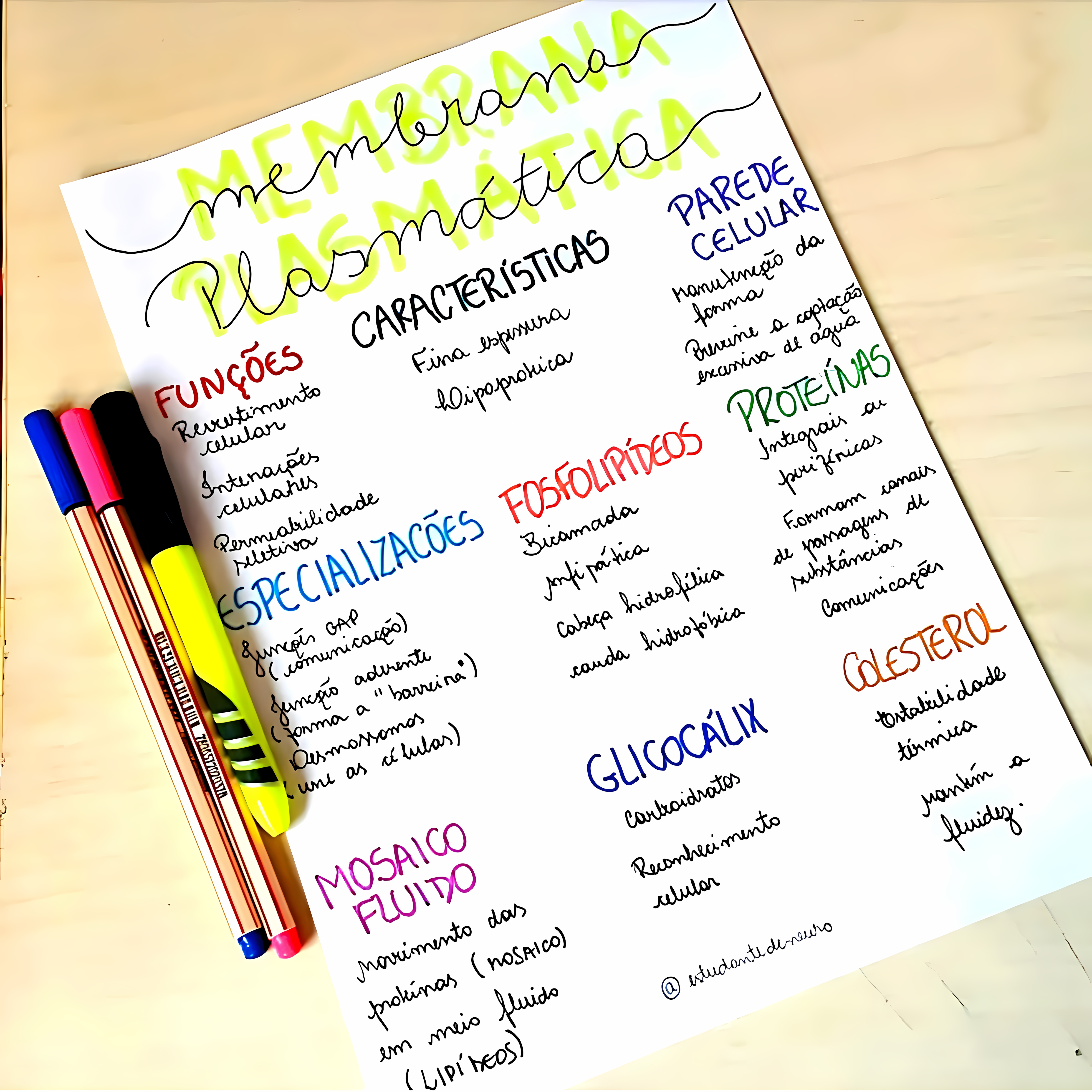 MAPA MENTAL SOBRE MEMBRANA CELULAR