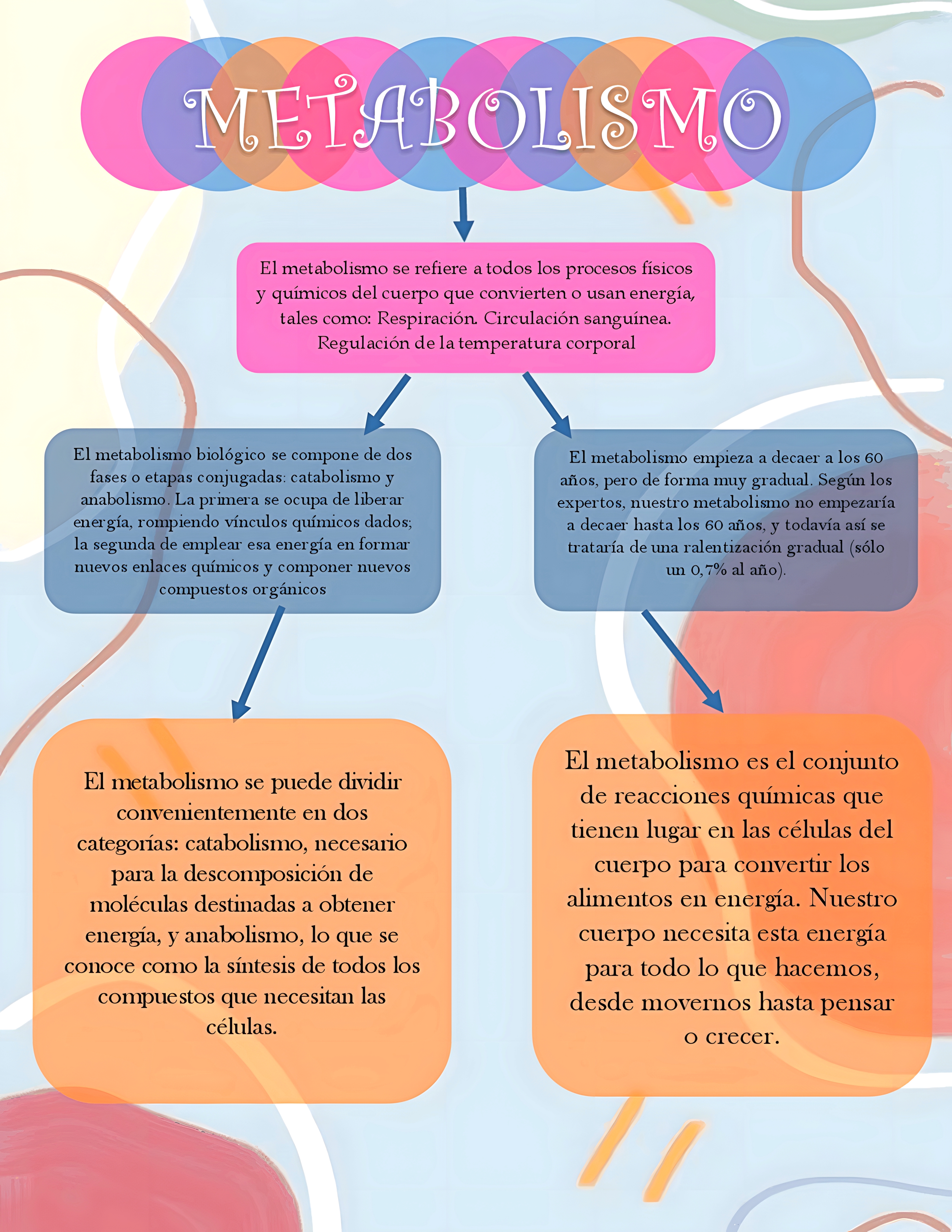 MAPA MENTAL SOBRE METABOLISMO CELULAR