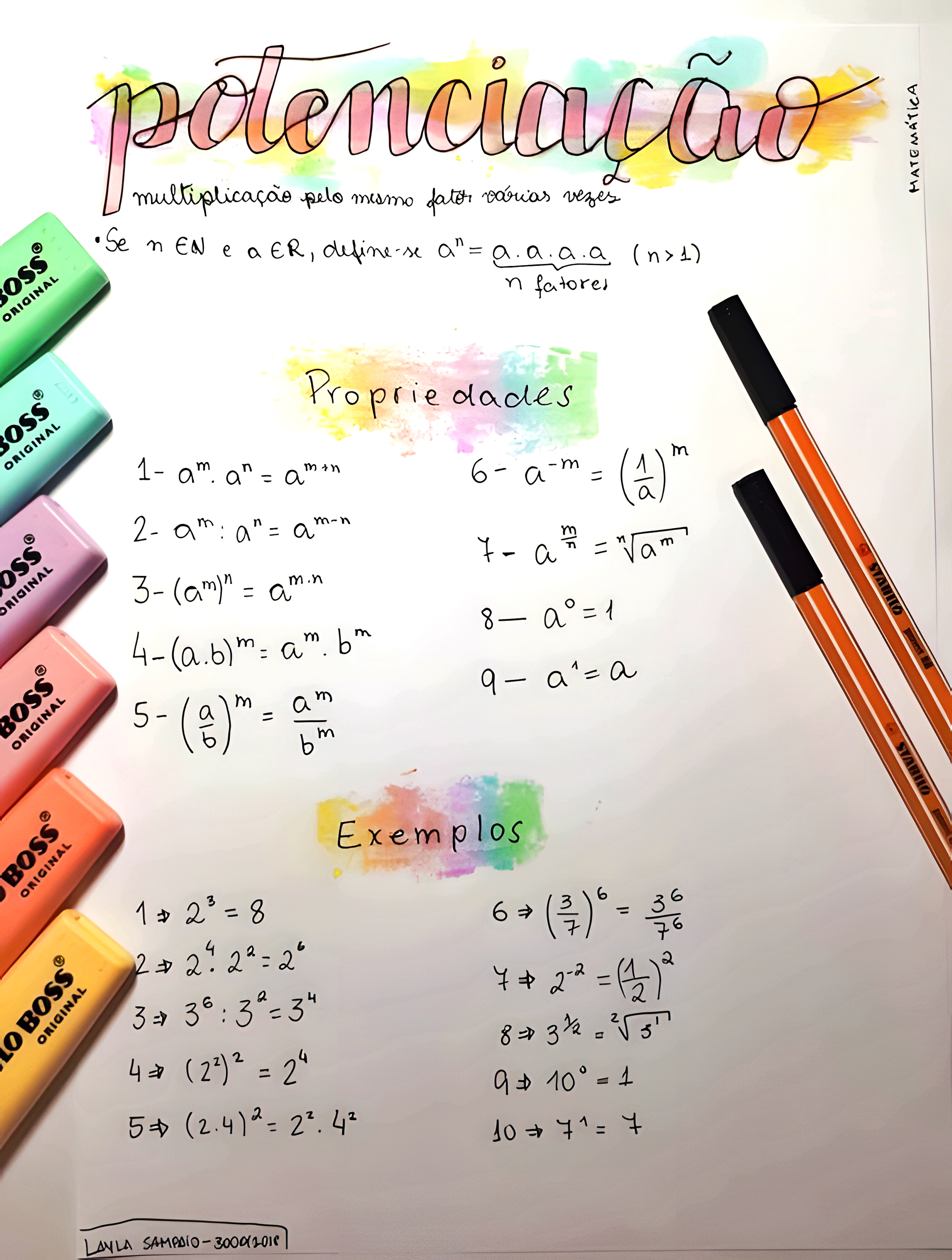 MAPA MENTAL SOBRE POTENCIACAO